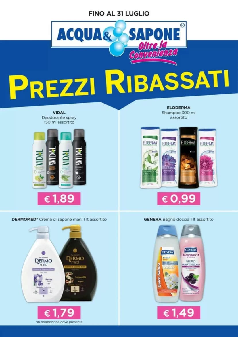 Volantino Acqua & Sapone