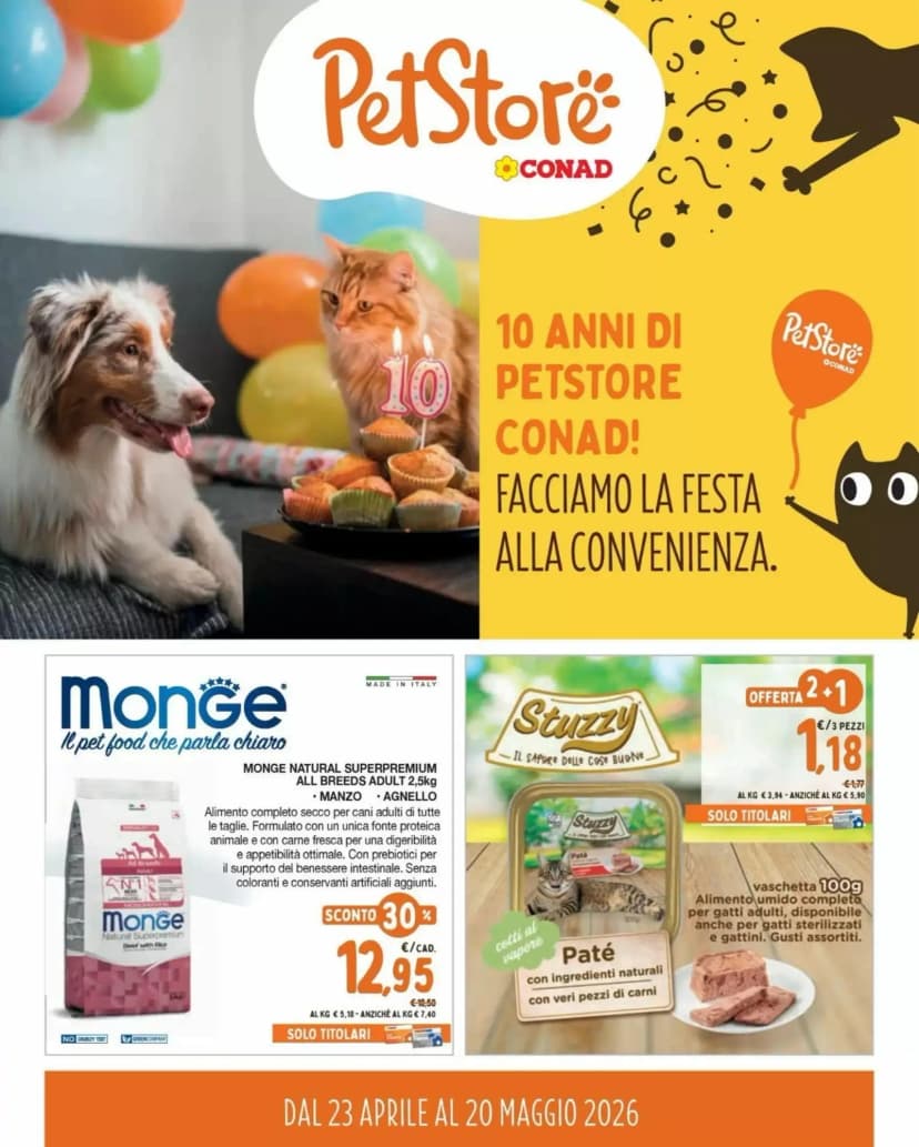 Volantino Conad Pet Store