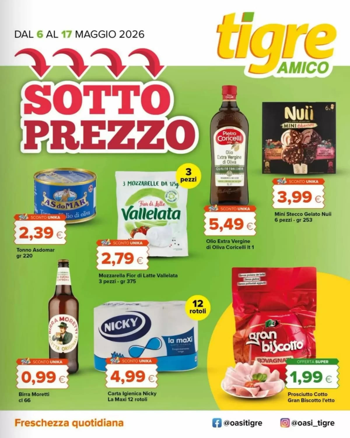 Copertina volantino Tigre amico
