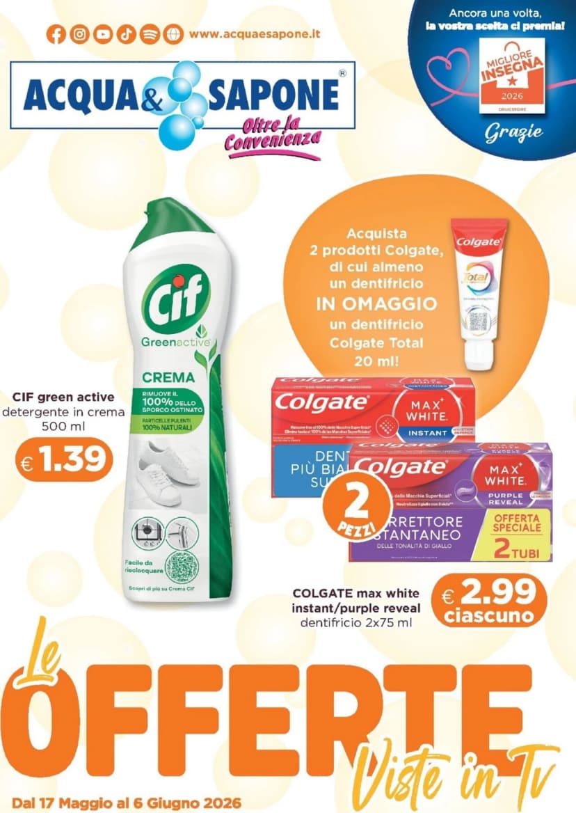 Volantino Acqua & Sapone