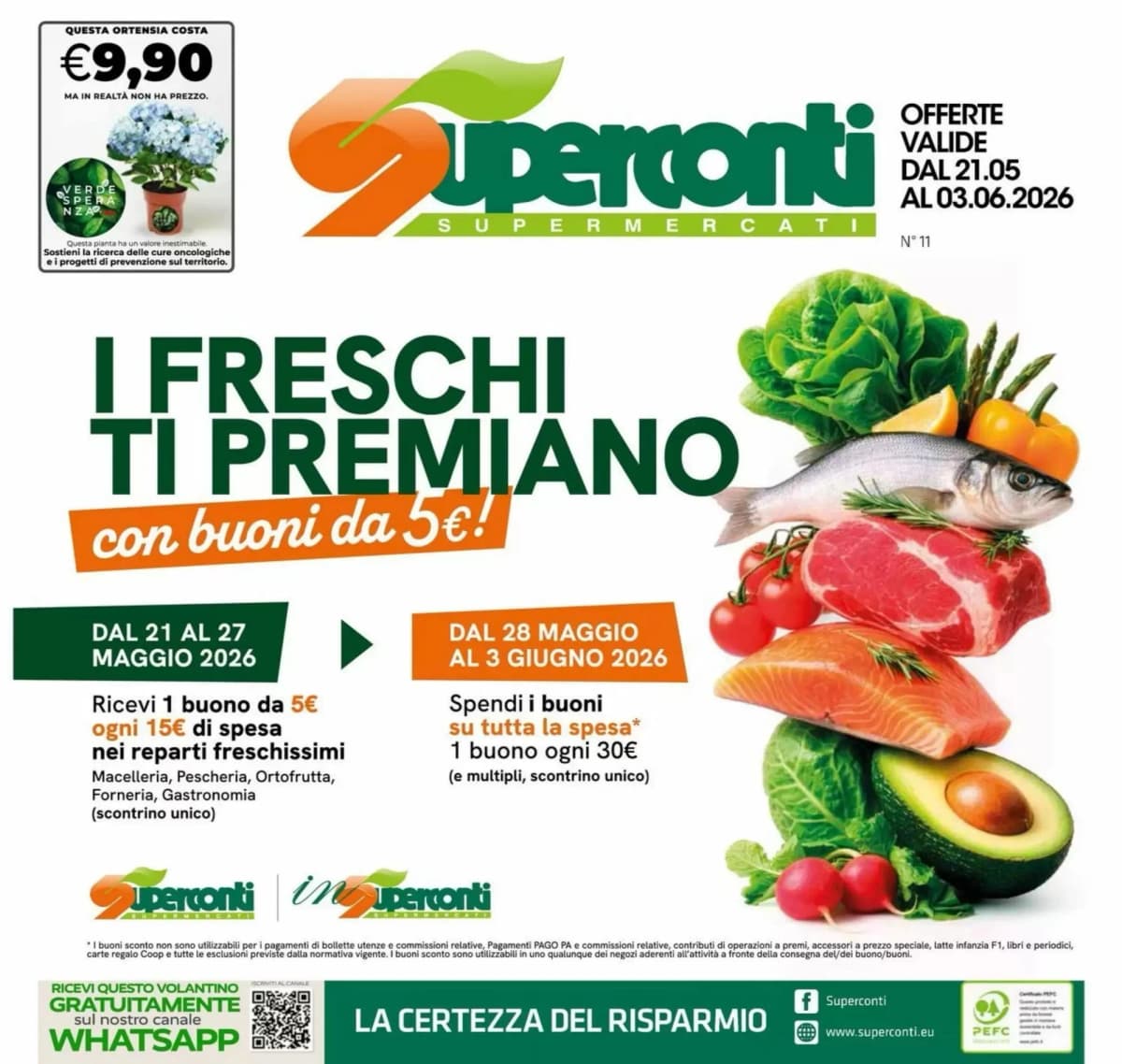 Copertina volantino Grandi Magazzini Superconti