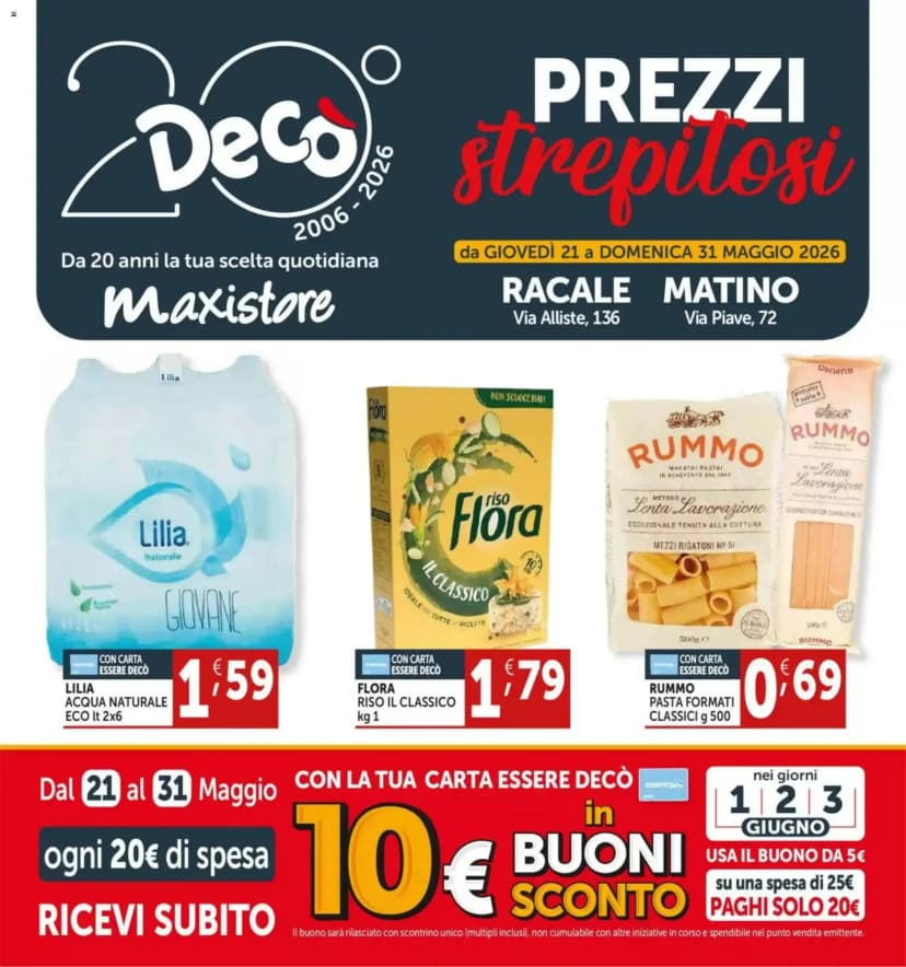 Volantino Decò Supermercati