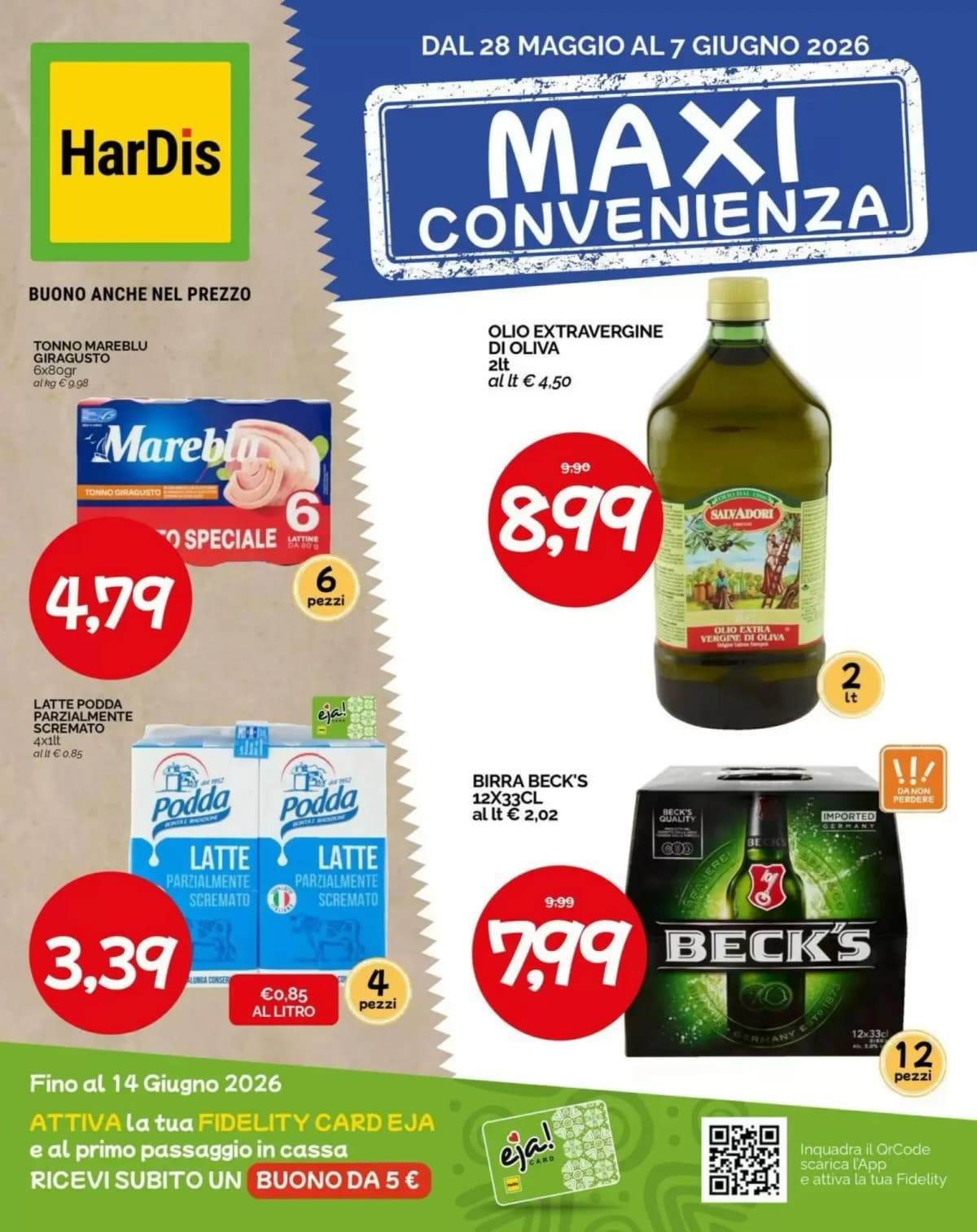 Copertina volantino Hardis