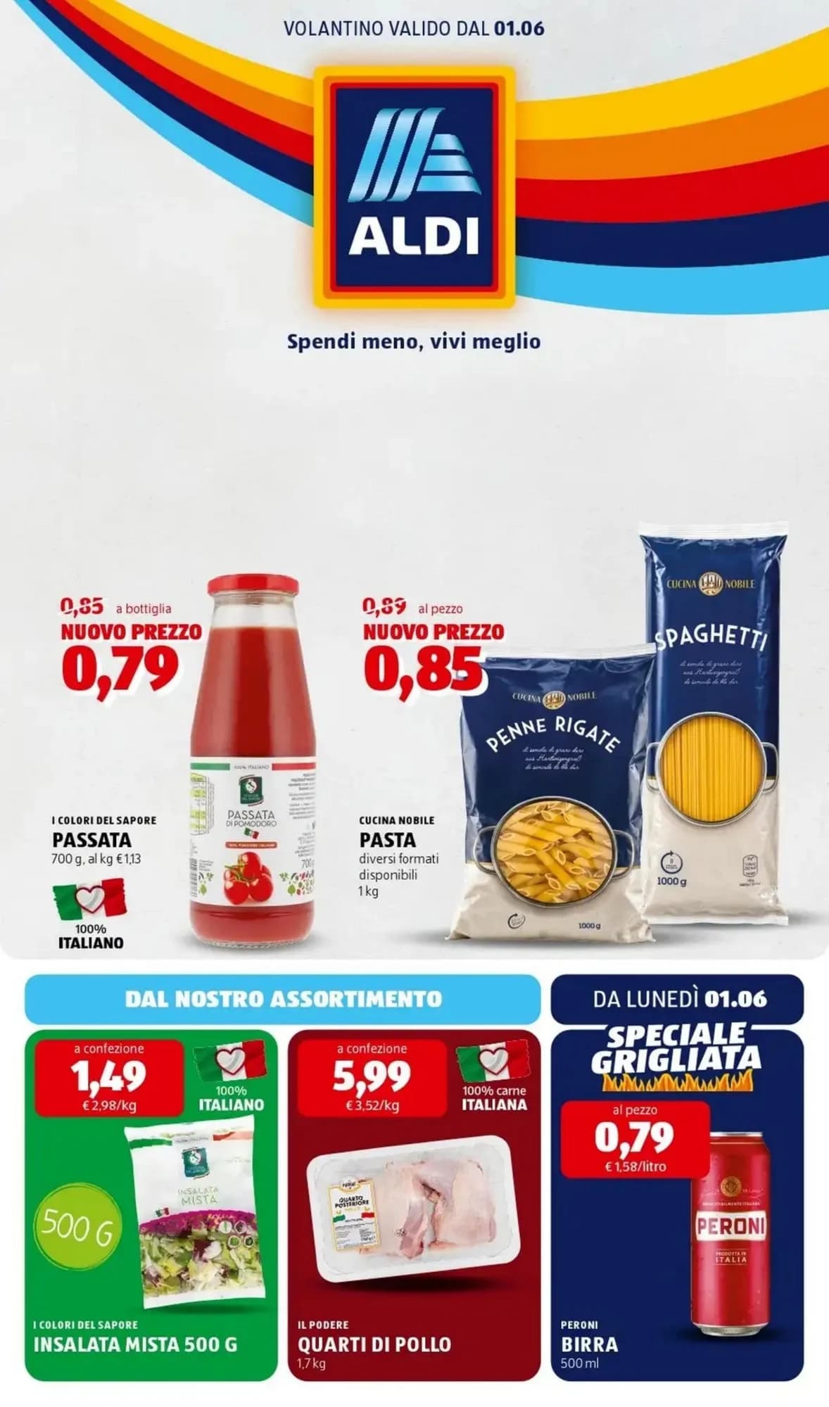 Copertina volantino Aldi
