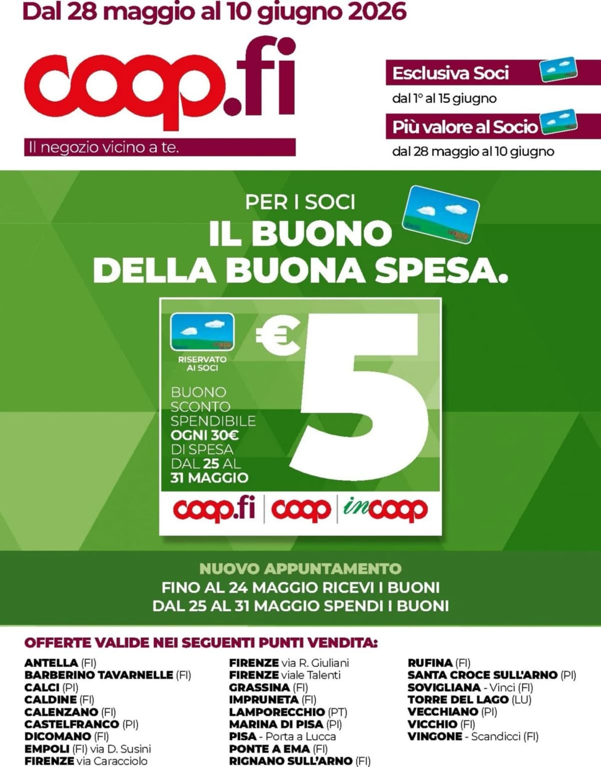 Copertina volantino Coop
