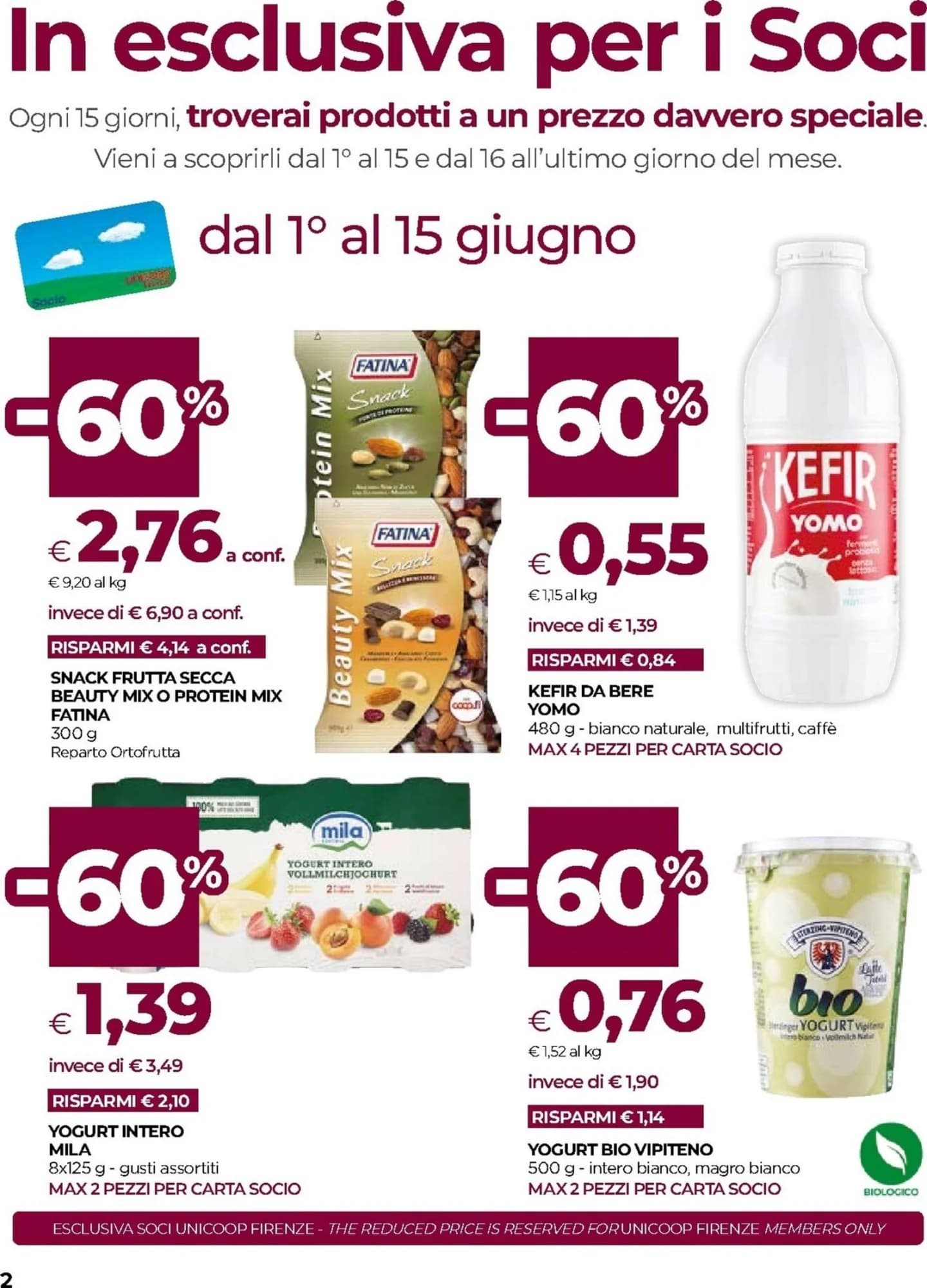 Pagina 2 - Anteprima Volantino Coop Firenze: Offerte valide dal 28 Maggio al 10 Giugno 2026