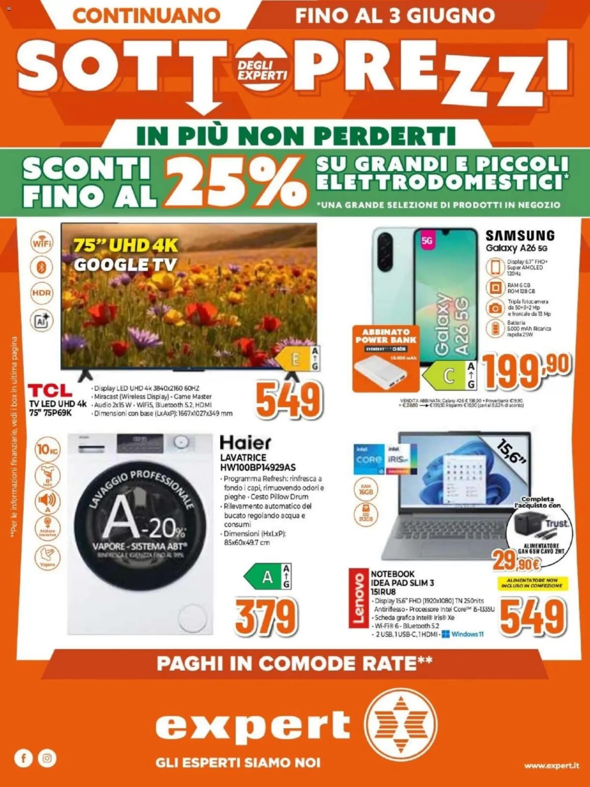 Copertina volantino Expert