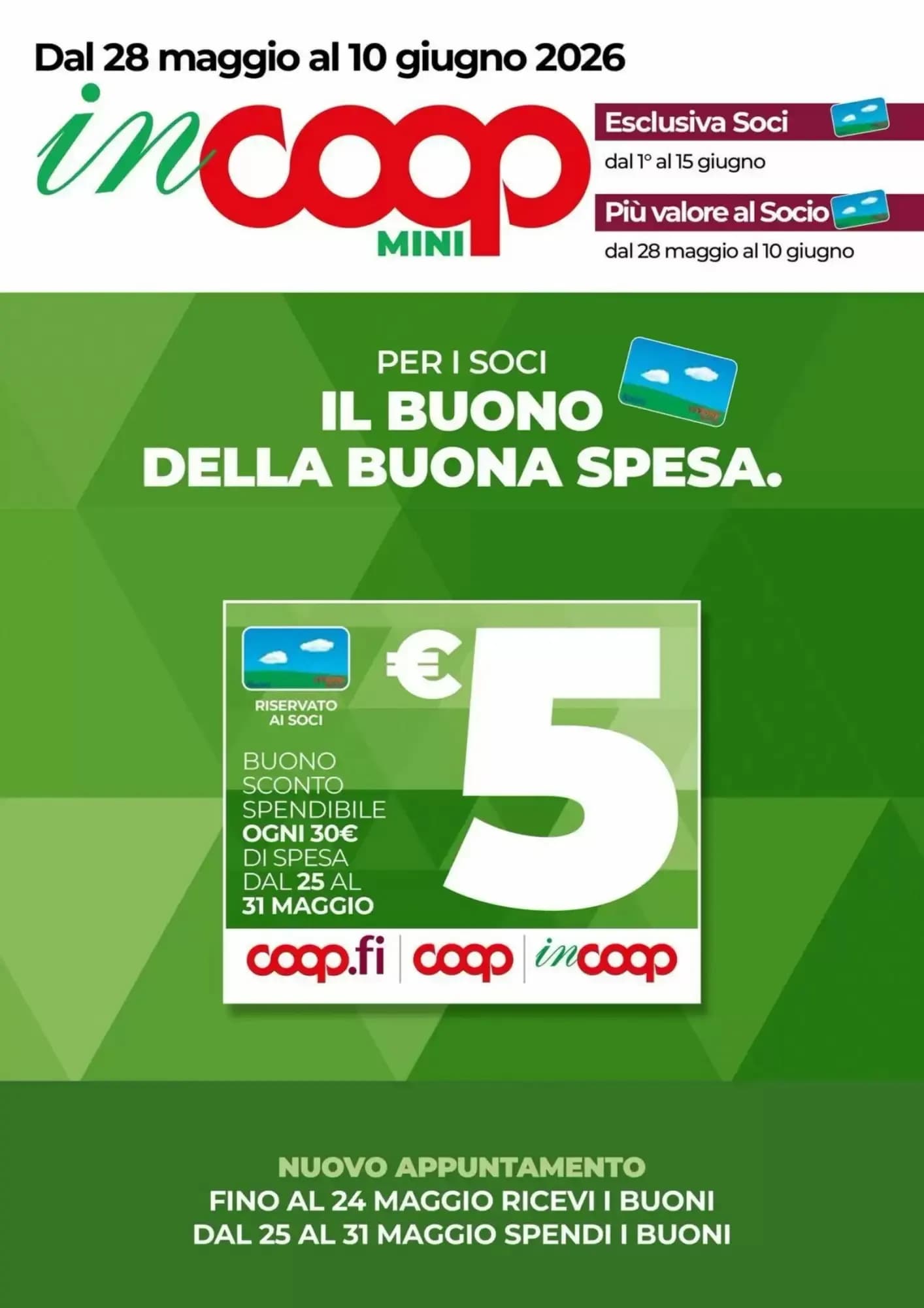 Pagina 1 - Anteprima Volantino Incoop: Offerte valide dal 27 Maggio al 9 Giugno 2026