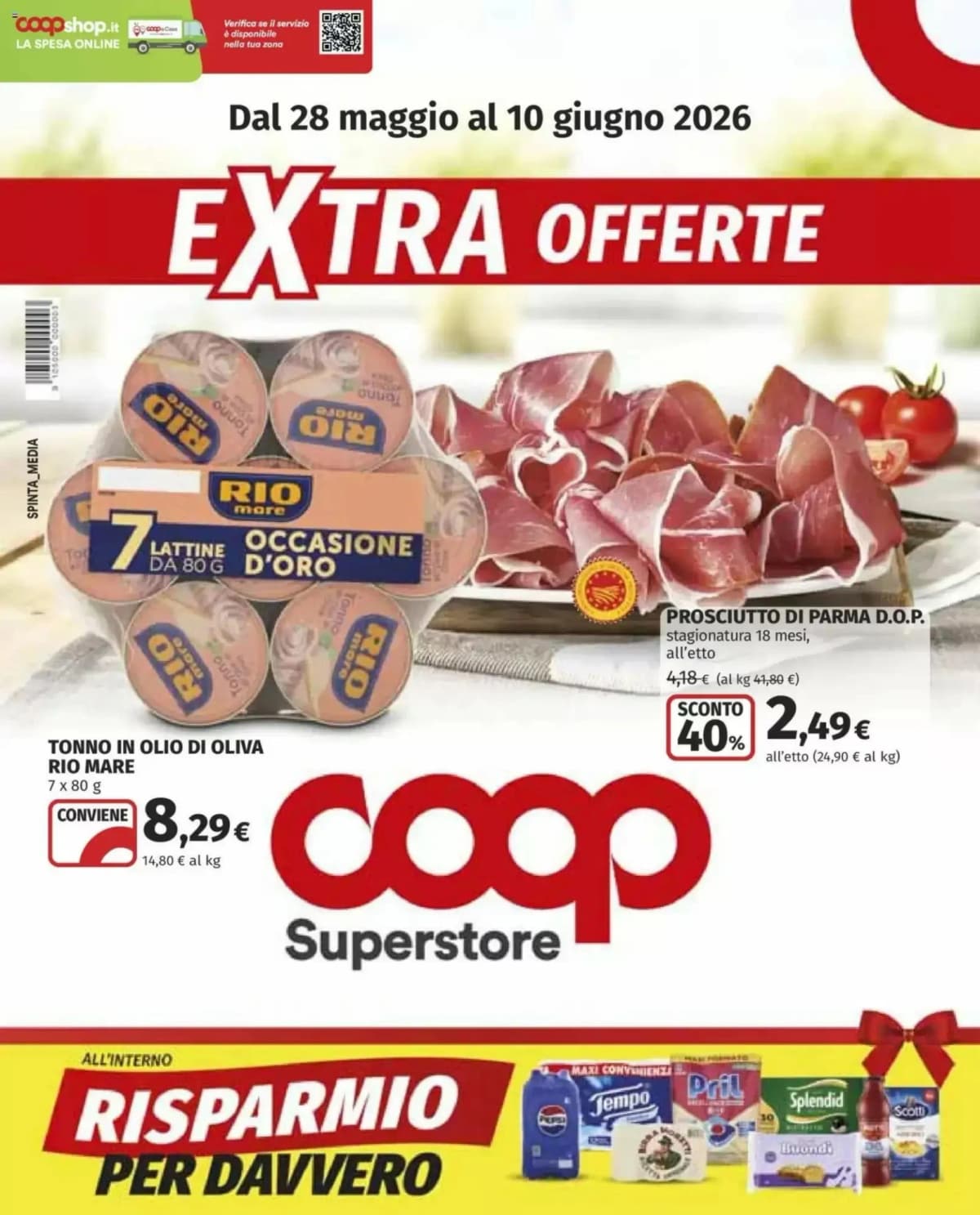 Copertina volantino Coop Superstore