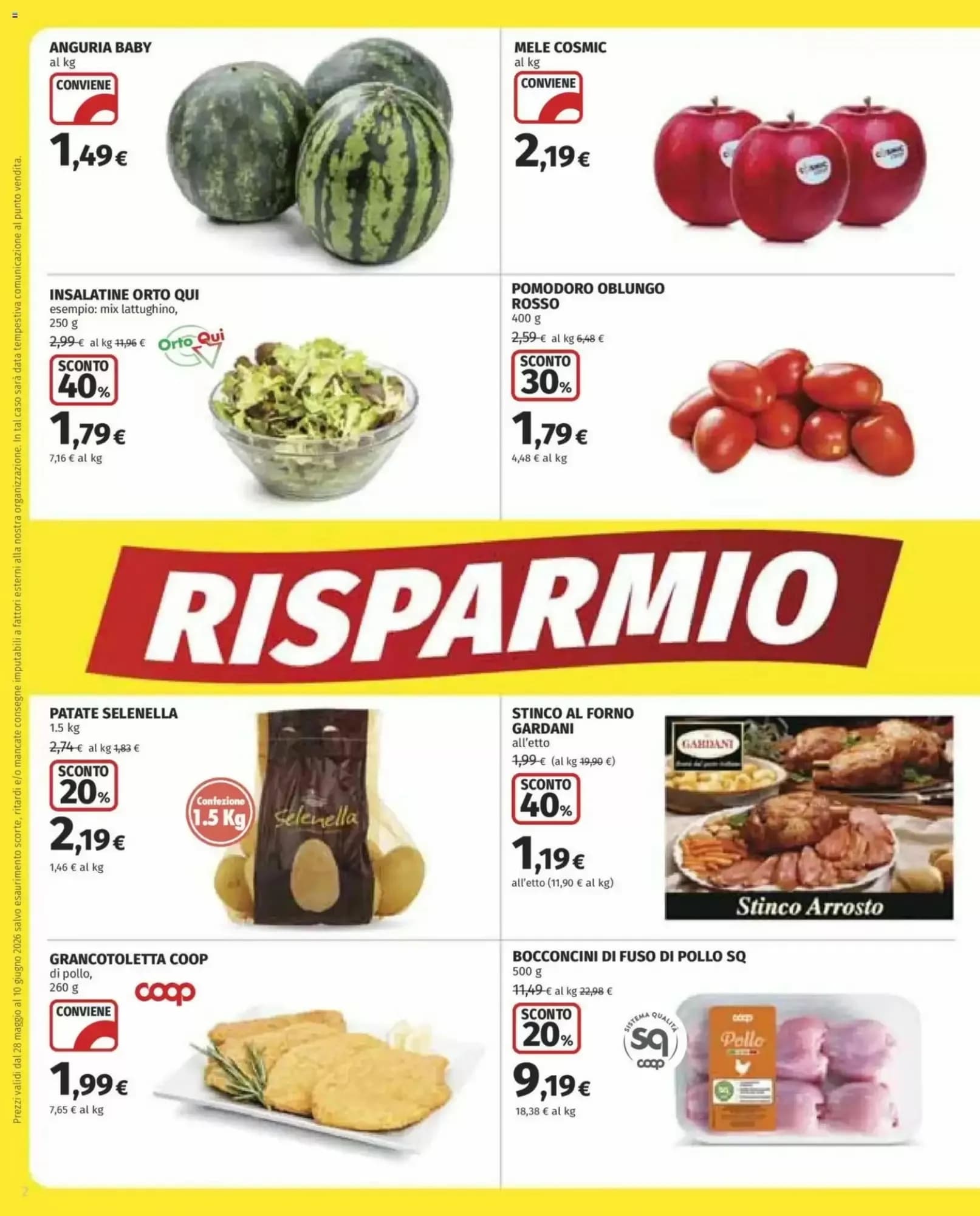 Pagina 2 - Anteprima Volantino Coop Superstore: Offerte valide dal 28 Maggio al 10 Giugno 2026