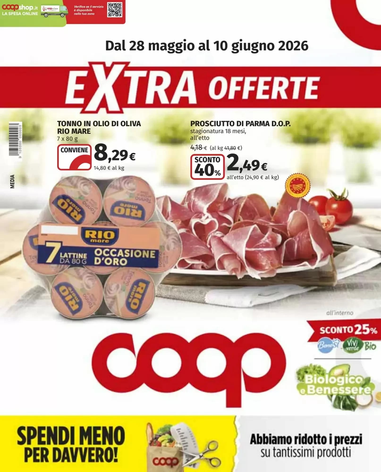 Pagina 1 - Anteprima Volantino Coop: Offerte valide dal 28 Maggio al 10 Giugno 2026