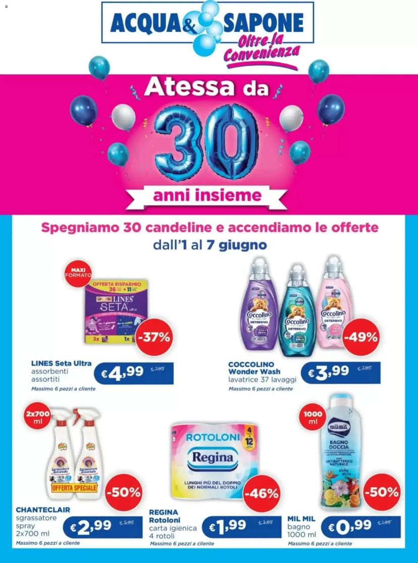 Volantino Acqua & Sapone