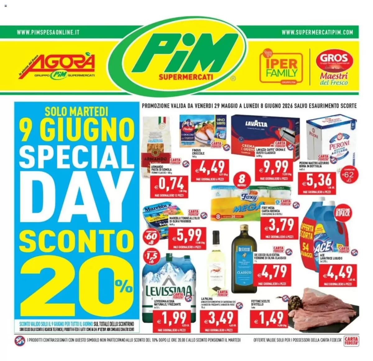 Copertina volantino Pim