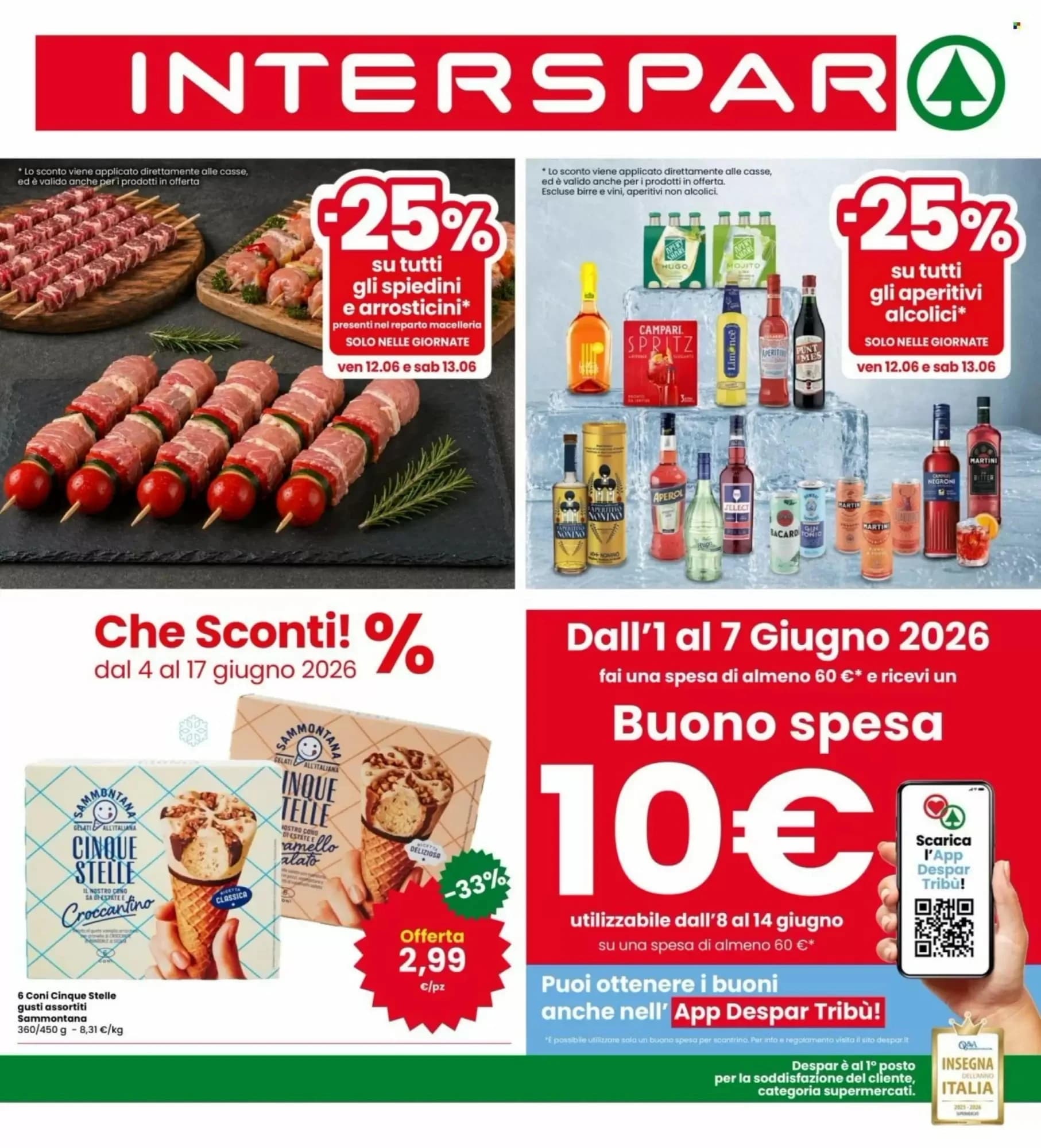 Pagina 1 - Anteprima Volantino Interspar: Offerte valide dal 4 al 17 Giugno 2026