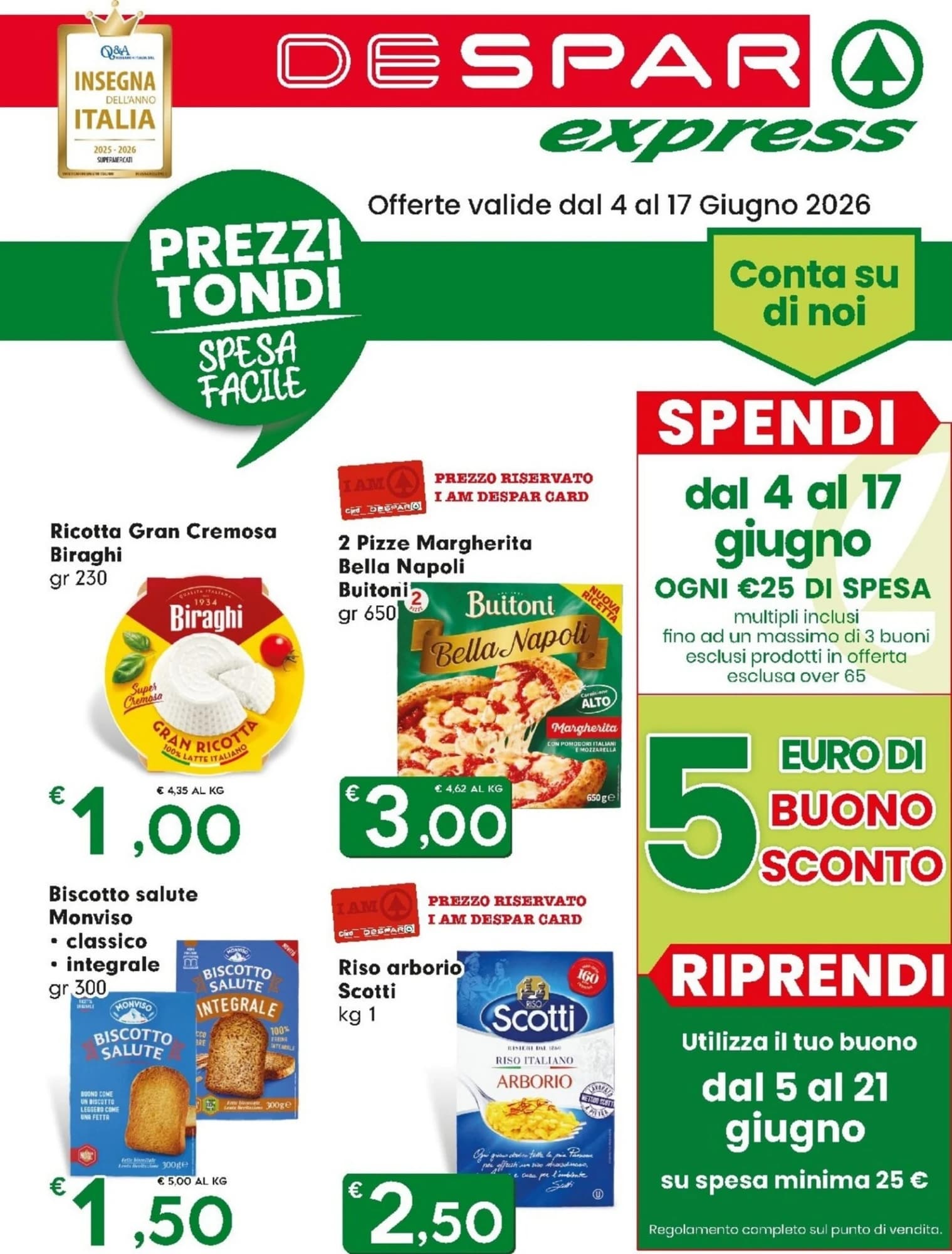 Pagina 1 - Anteprima Volantino Despar Express: Offerte valide dal 4 al 17 Giugno 2026