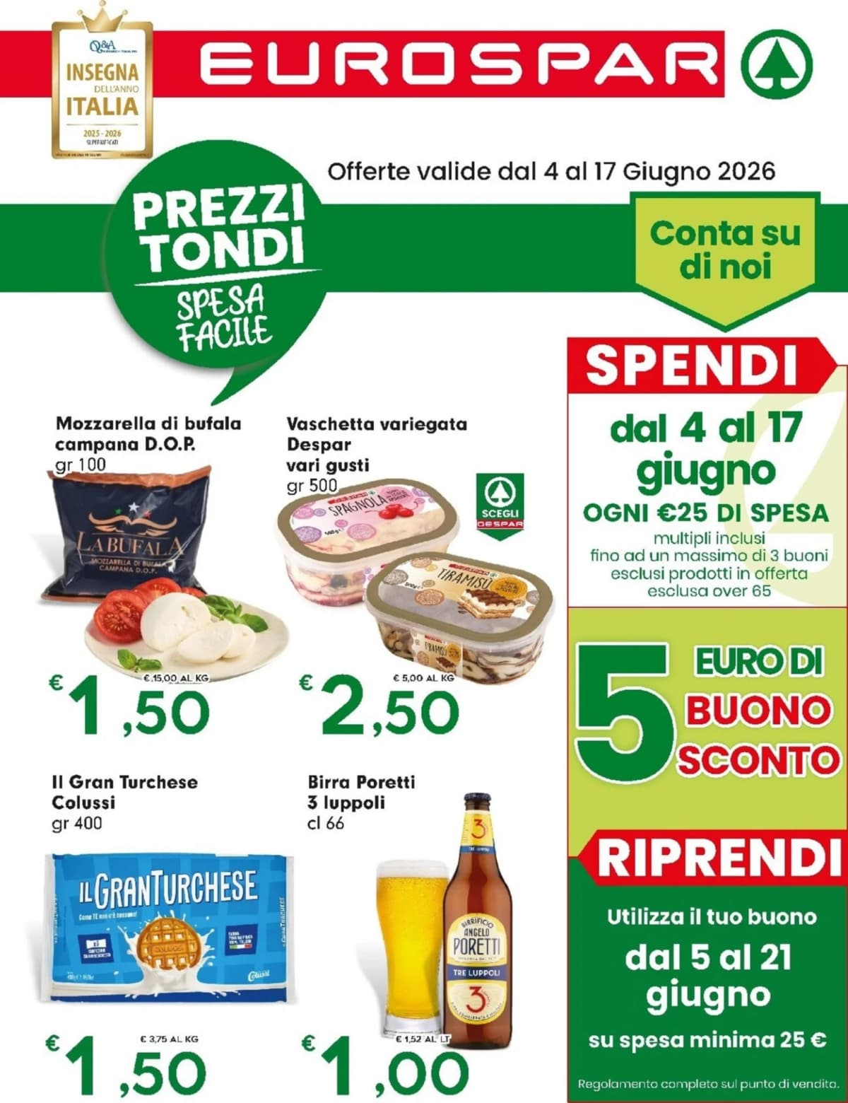 Copertina volantino Eurospar