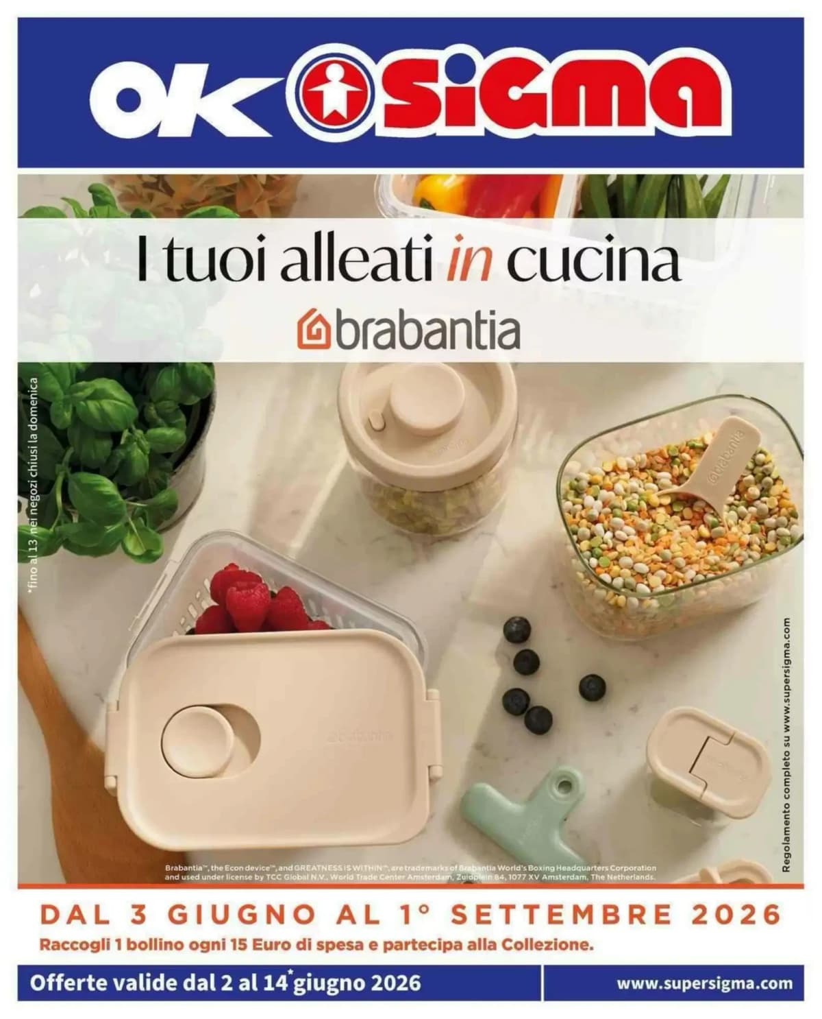 Copertina volantino Ok Sigma