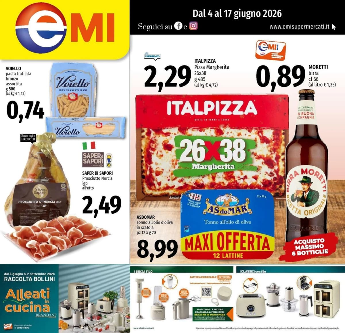 Copertina volantino Emi Supermercato