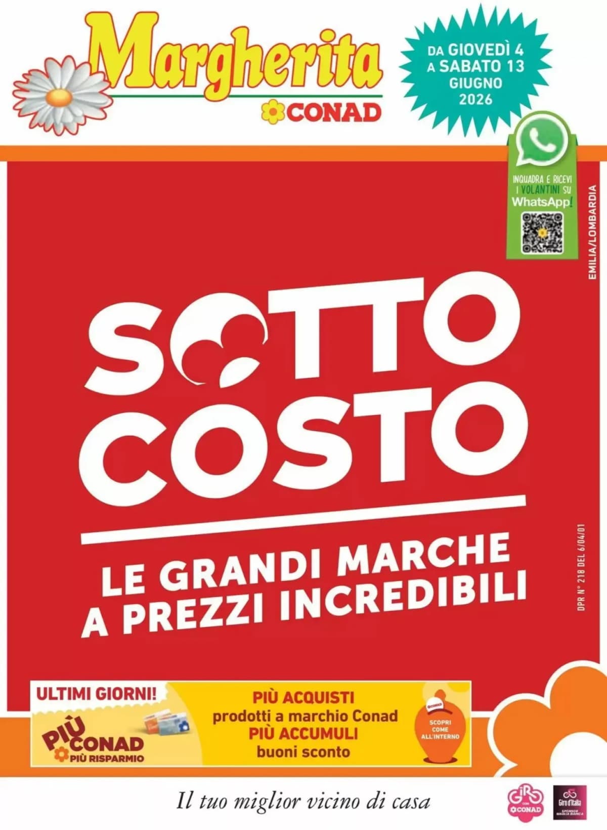 Copertina volantino Margherita