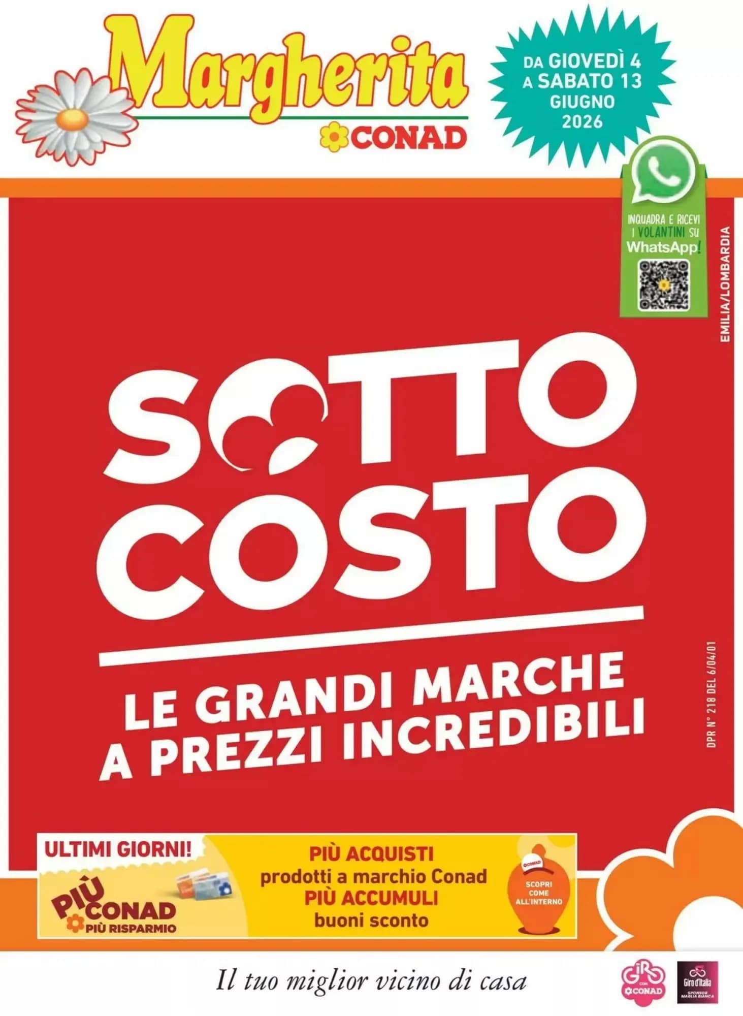 Pagina 1 - Anteprima Volantino Margherita: Offerte valide dal 4 al 16 Giugno 2026