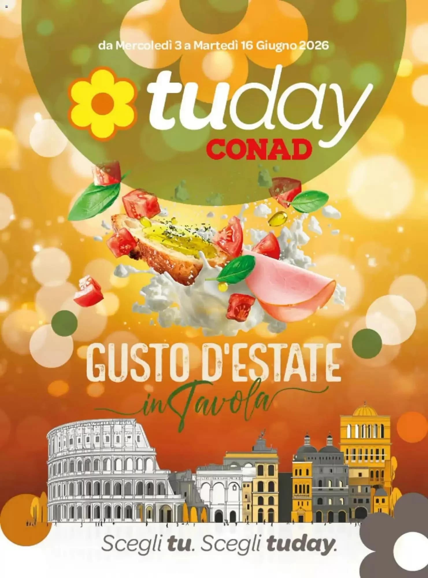 Pagina 1 - Anteprima Volantino Tuday Conad: Offerte valide dal 3 al 16 Giugno 2026
