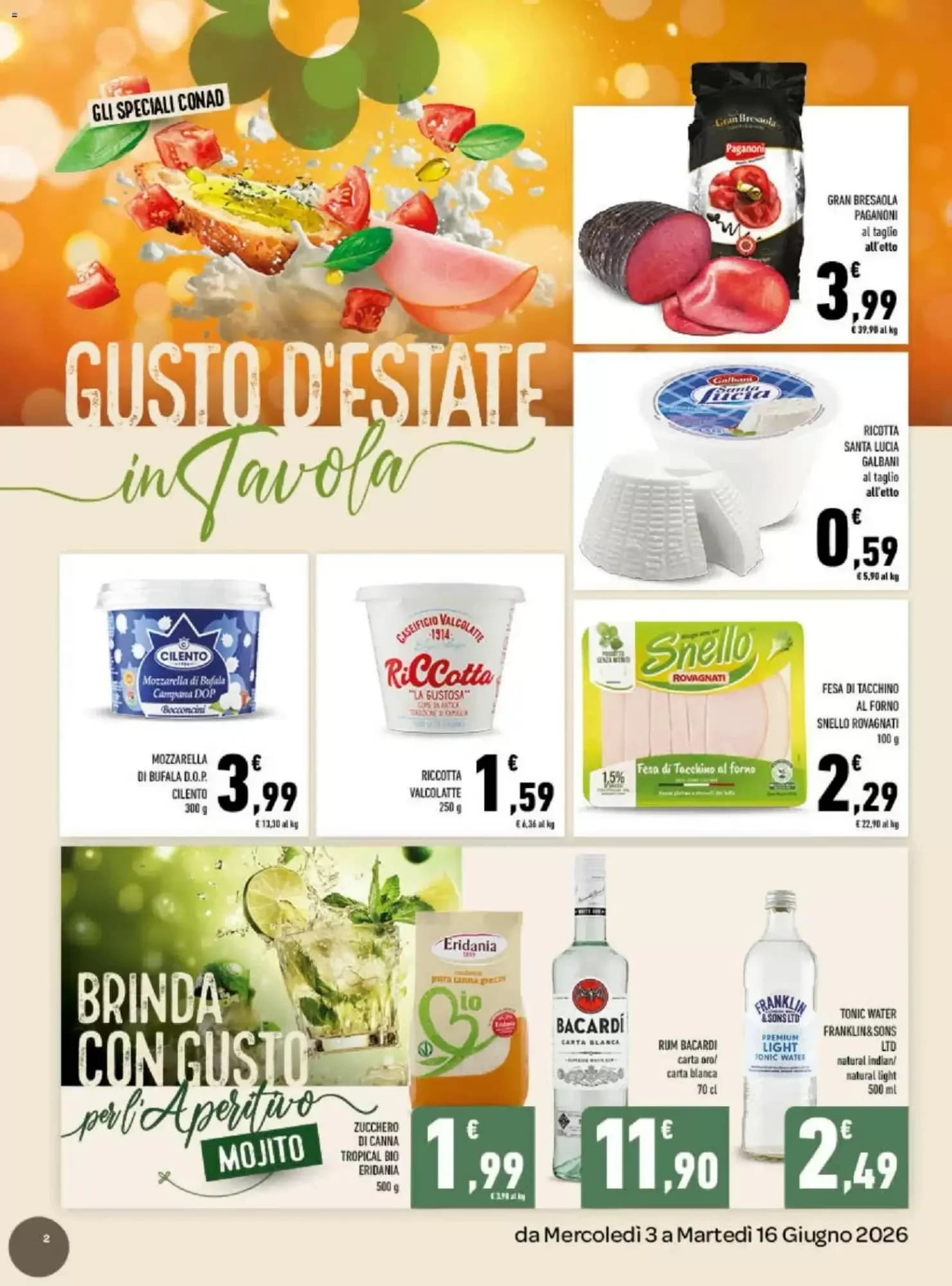 Pagina 2 - Anteprima Volantino Tuday Conad: Offerte valide dal 3 al 16 Giugno 2026