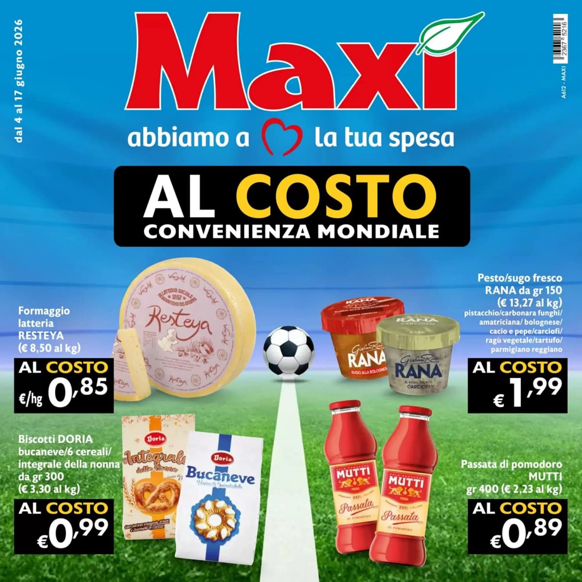 Copertina volantino Maxi Supermercati