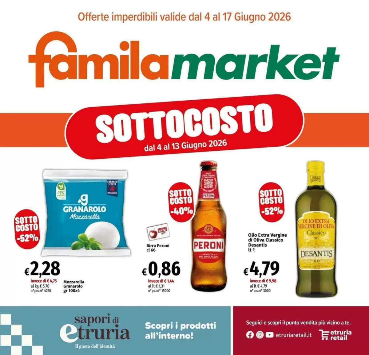 Copertina volantino Famila Market