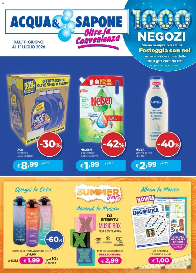 Volantino Acqua & Sapone