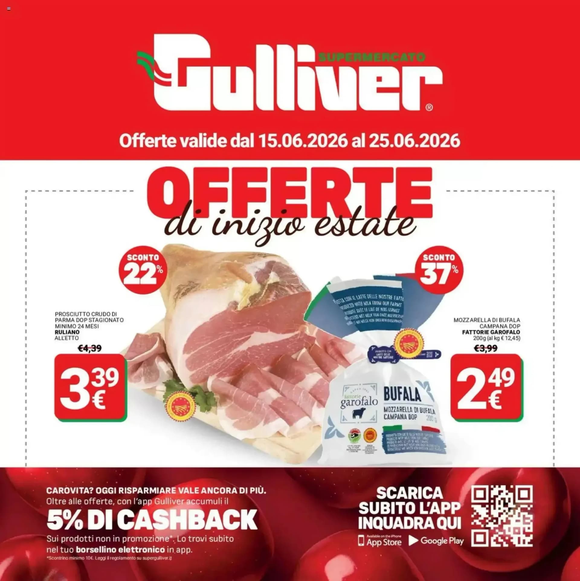 Pagina 1 - Anteprima Volantino Gulliver: Offerte valide dal 15 al 25 Giugno 2026
