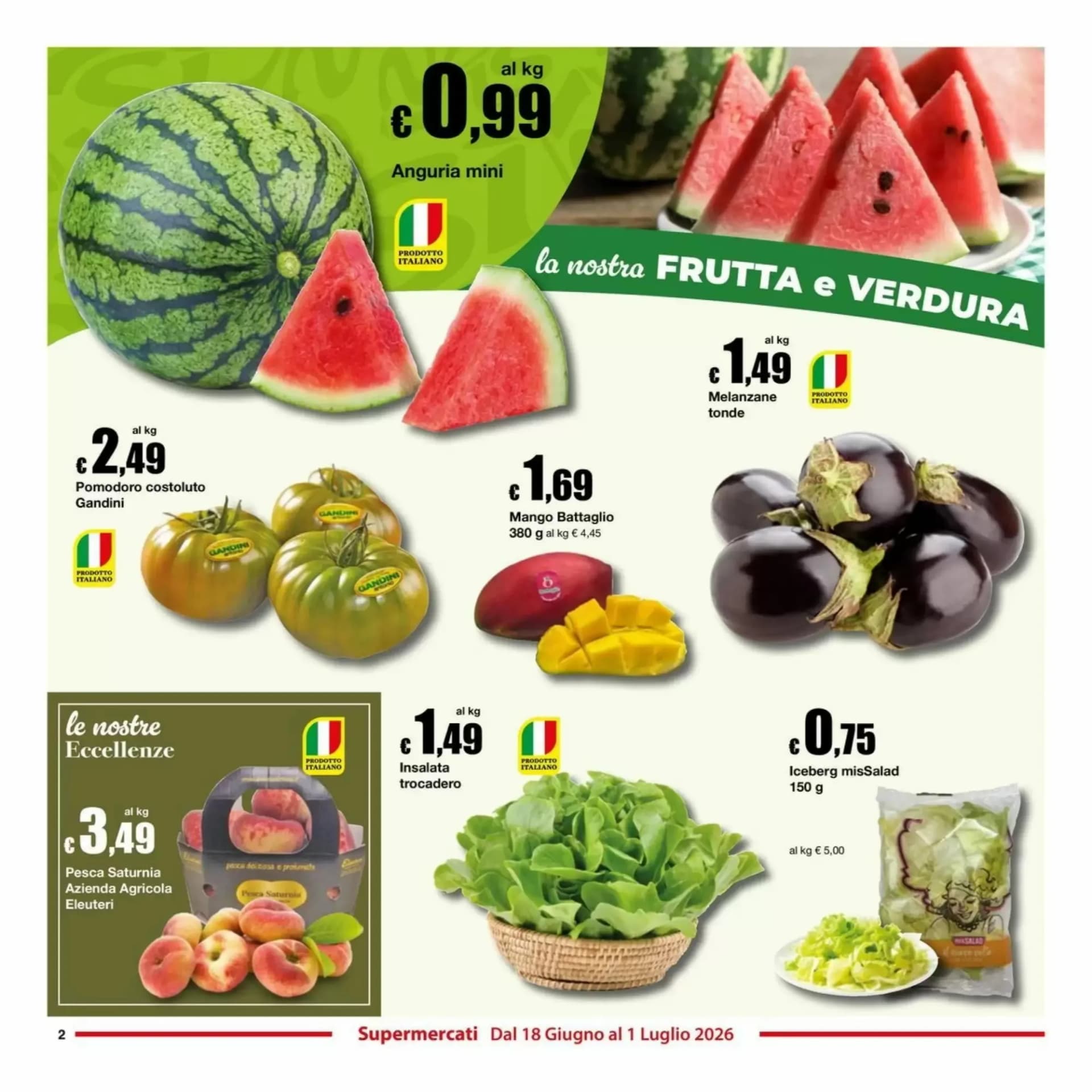 Pagina 2 - Anteprima Volantino Si con te supermercato: Offerte valide dal 18 Giugno al 1 Luglio 2026