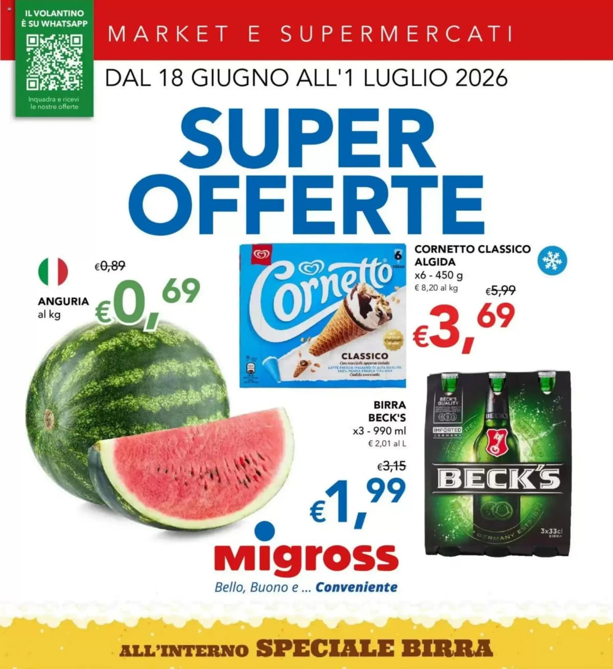 Copertina volantino Migross