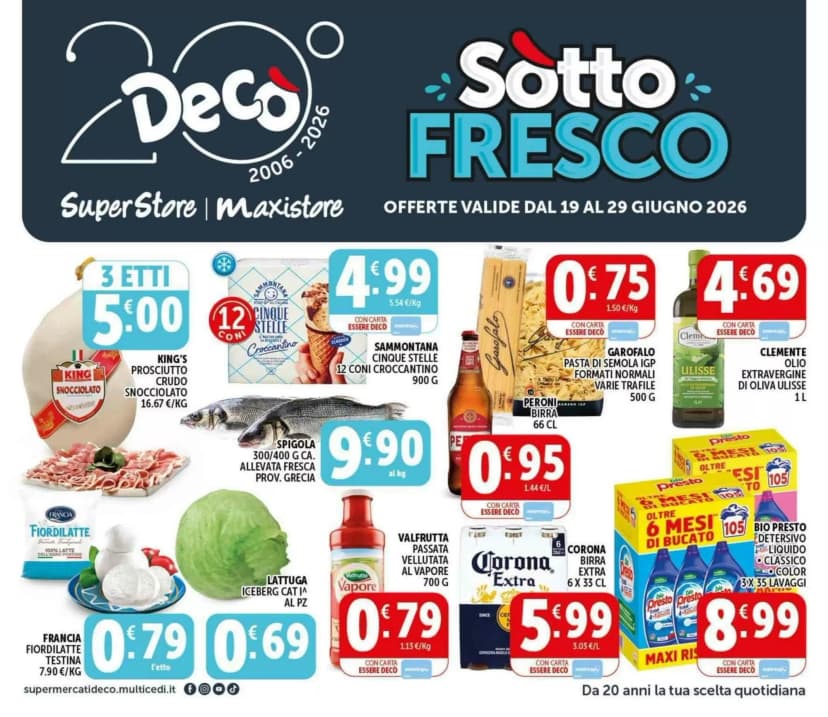Volantino Decò Superstore