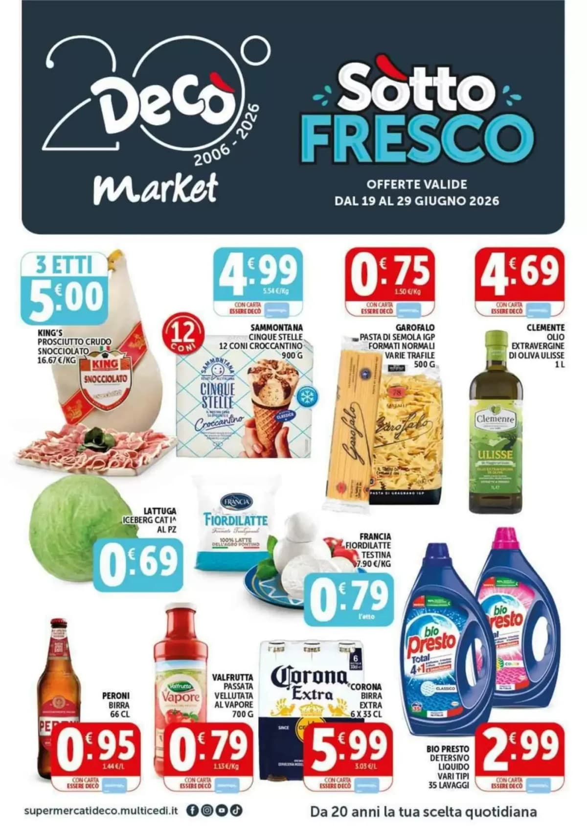 Copertina volantino Decò Market