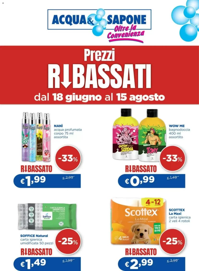Volantino Acqua & Sapone