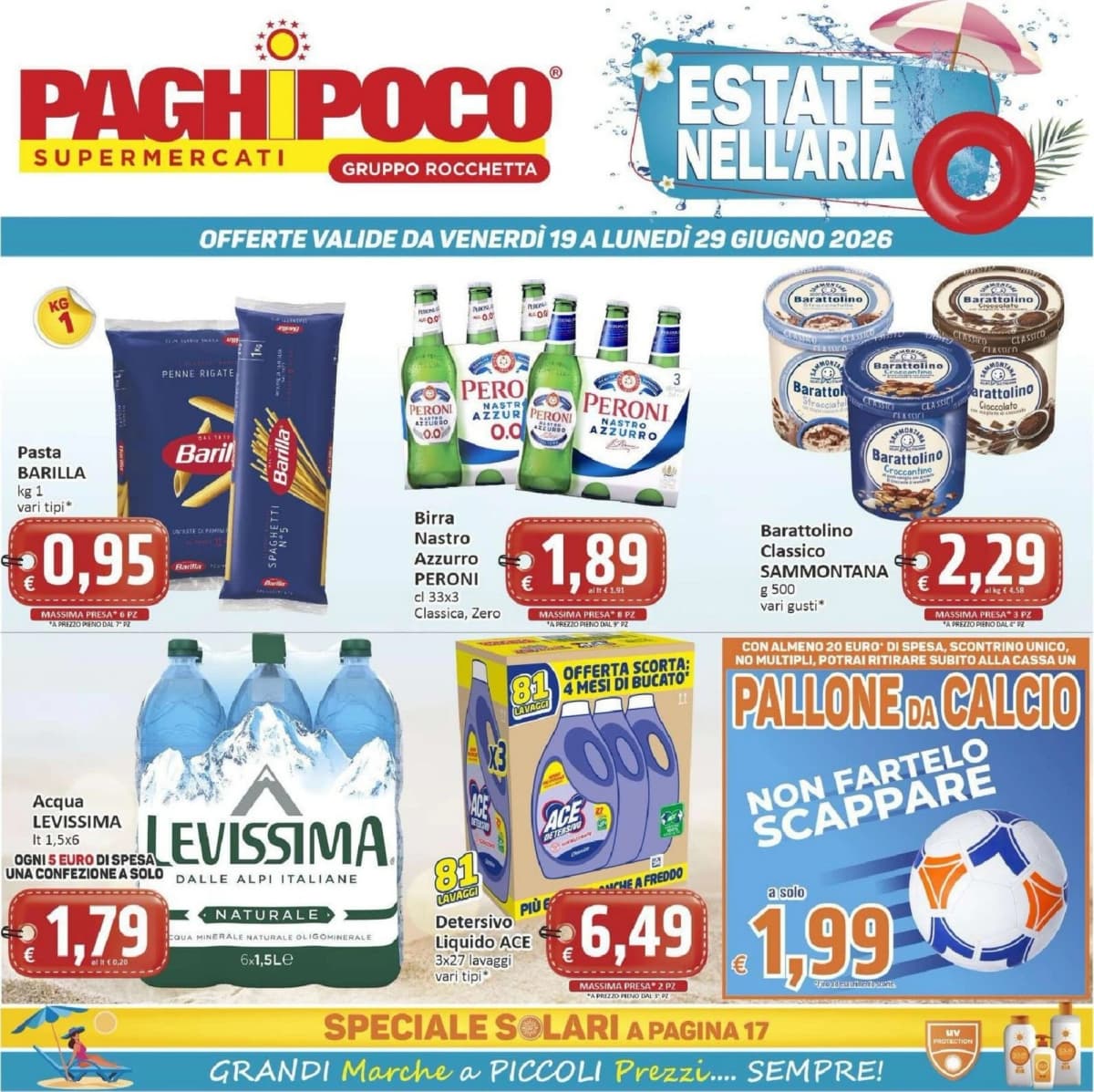 Copertina volantino Paghi Poco