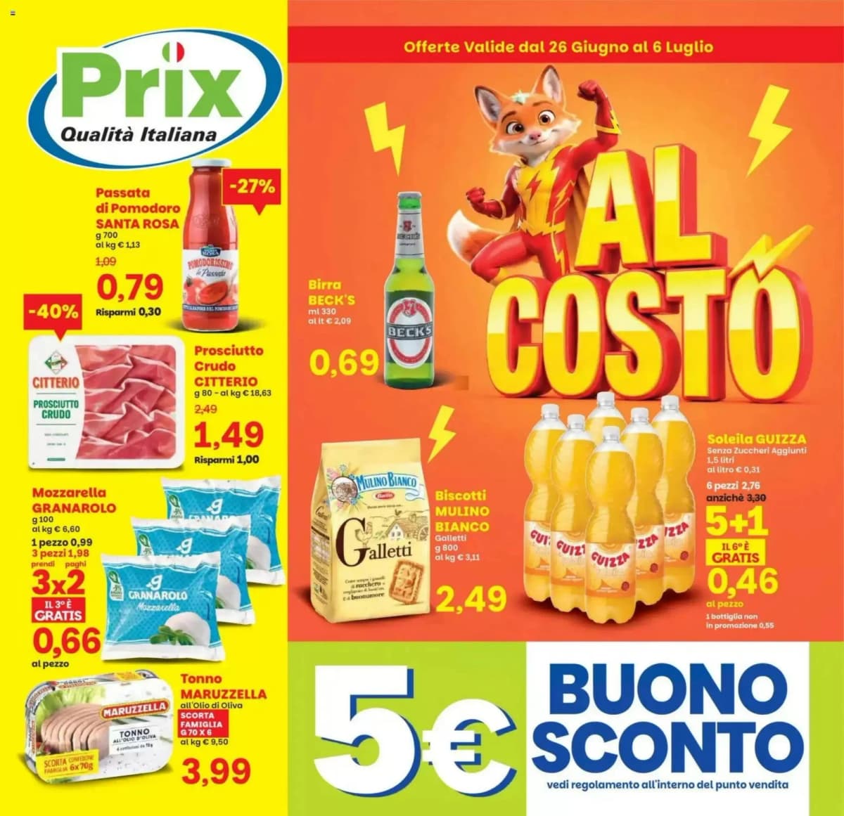 Copertina volantino Prix