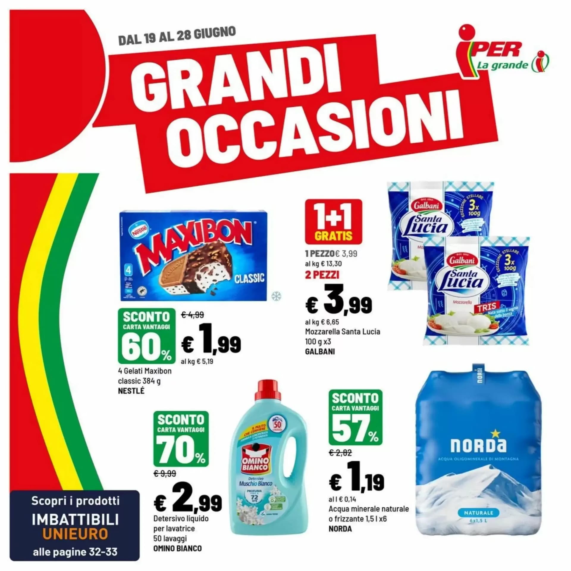 Pagina 1 - Anteprima Volantino Iper La Grande I: Offerte valide dal 19 al 28 Giugno 2026