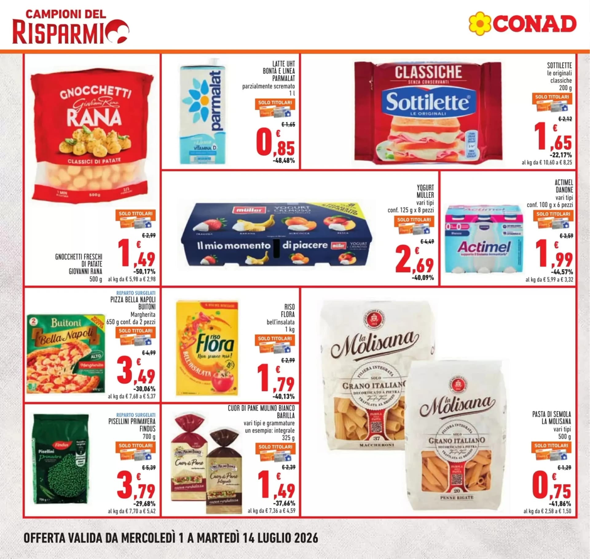 Pagina 2 - Anteprima Volantino Conad: Offerte valide dal 1 al 14 Luglio 2026