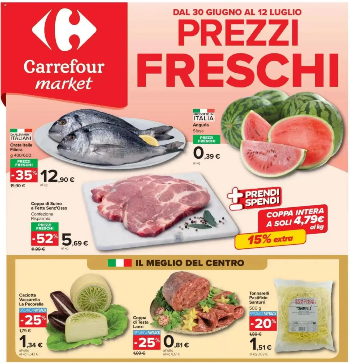 Copertina volantino Carrefour Market