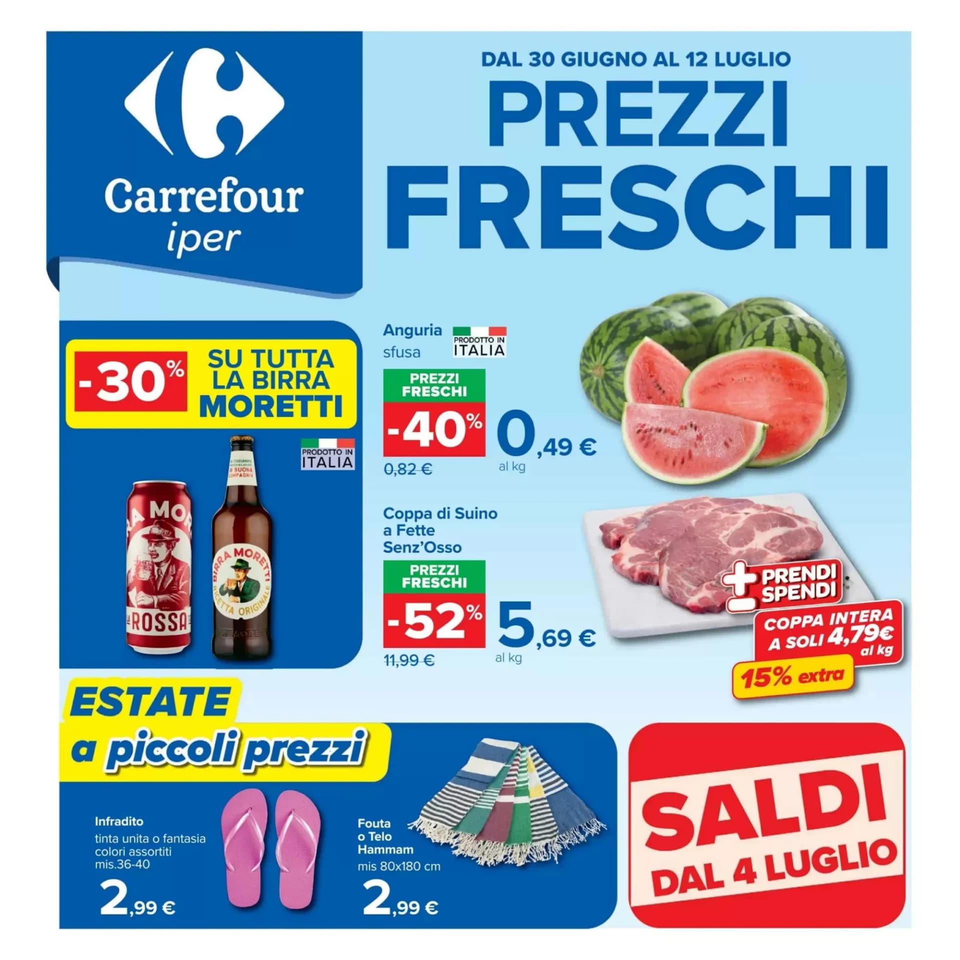 Pagina 1 - Anteprima Volantino Carrefour: Offerte valide dal 30 Giugno al 12 Luglio 2026