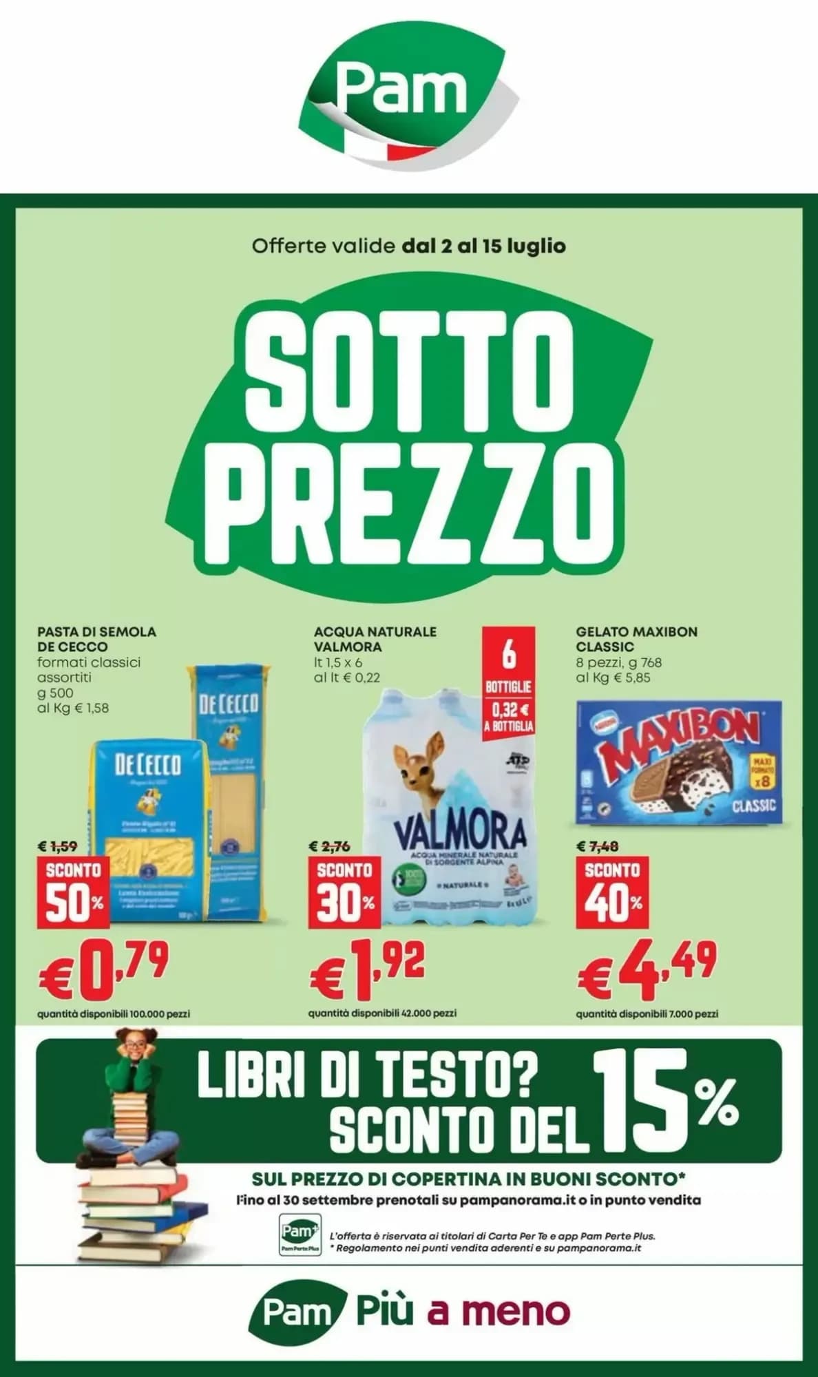 Pagina 1 - Anteprima Volantino Pam: Offerte valide dal 2 al 15 Luglio 2026