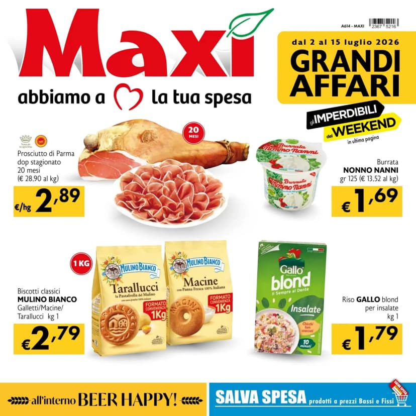 Volantino Maxi Supermercati