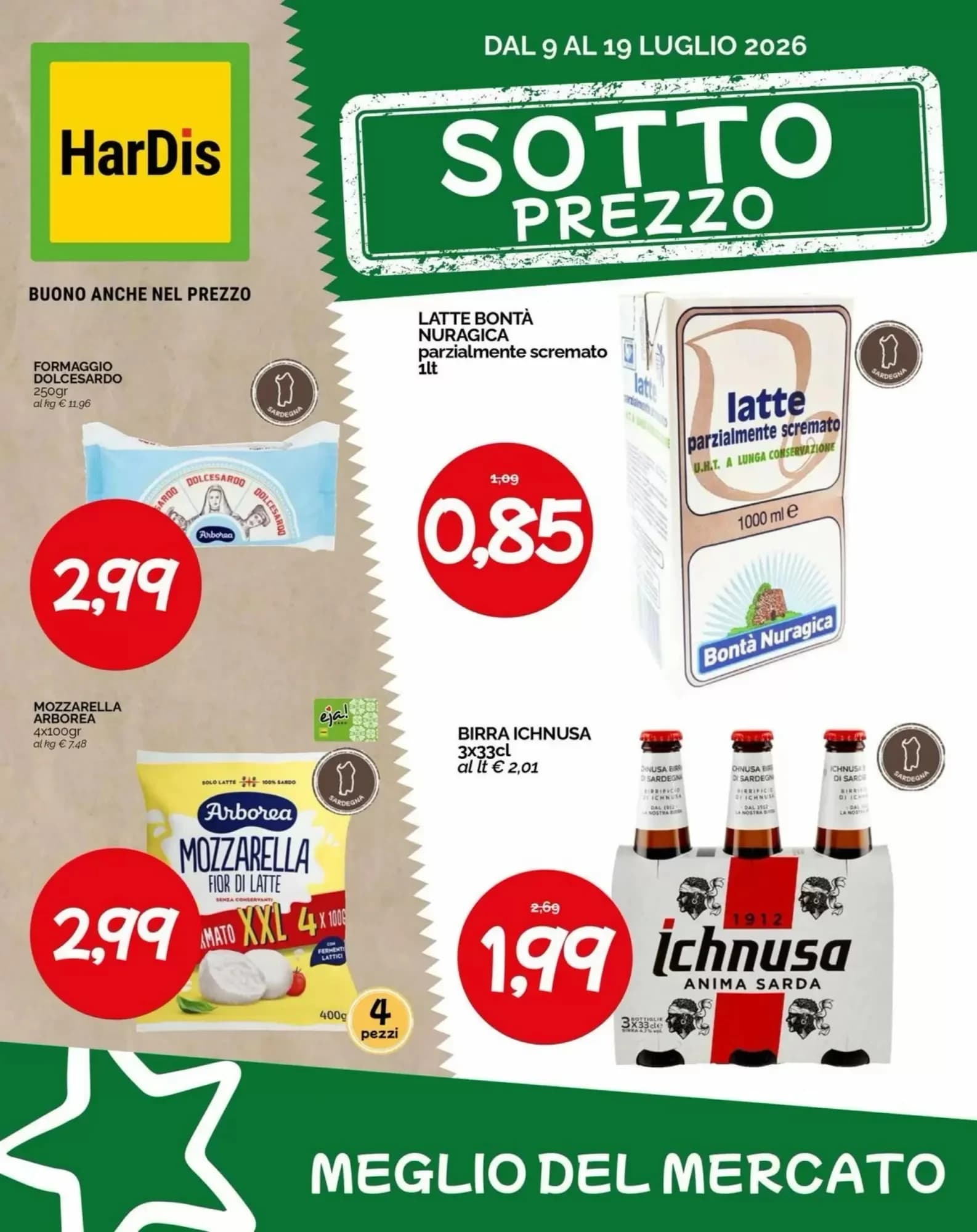Pagina 1 - Anteprima Volantino Hardis: Offerte valide dal 9 al 19 Luglio 2026