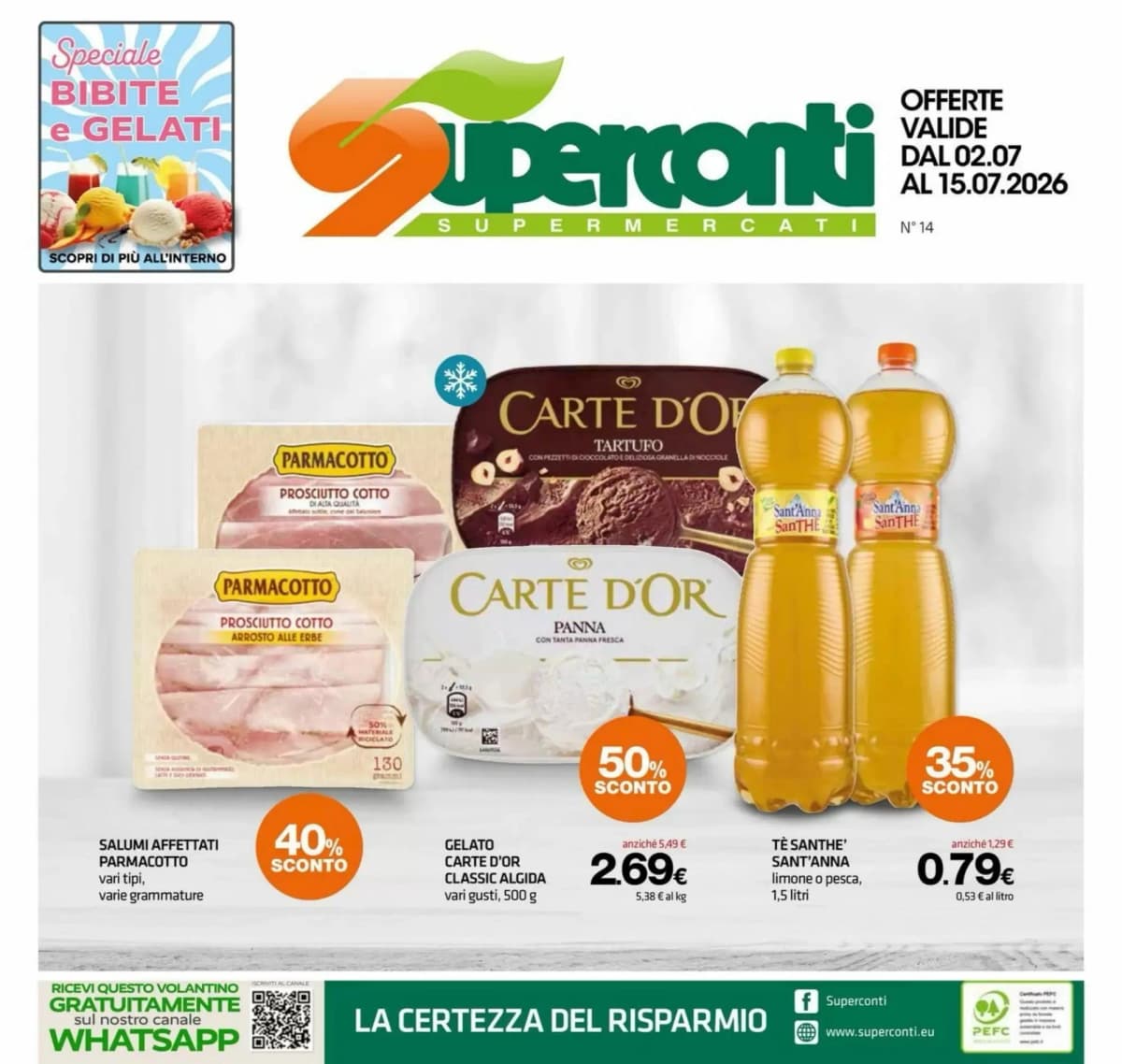 Copertina volantino Grandi Magazzini Superconti
