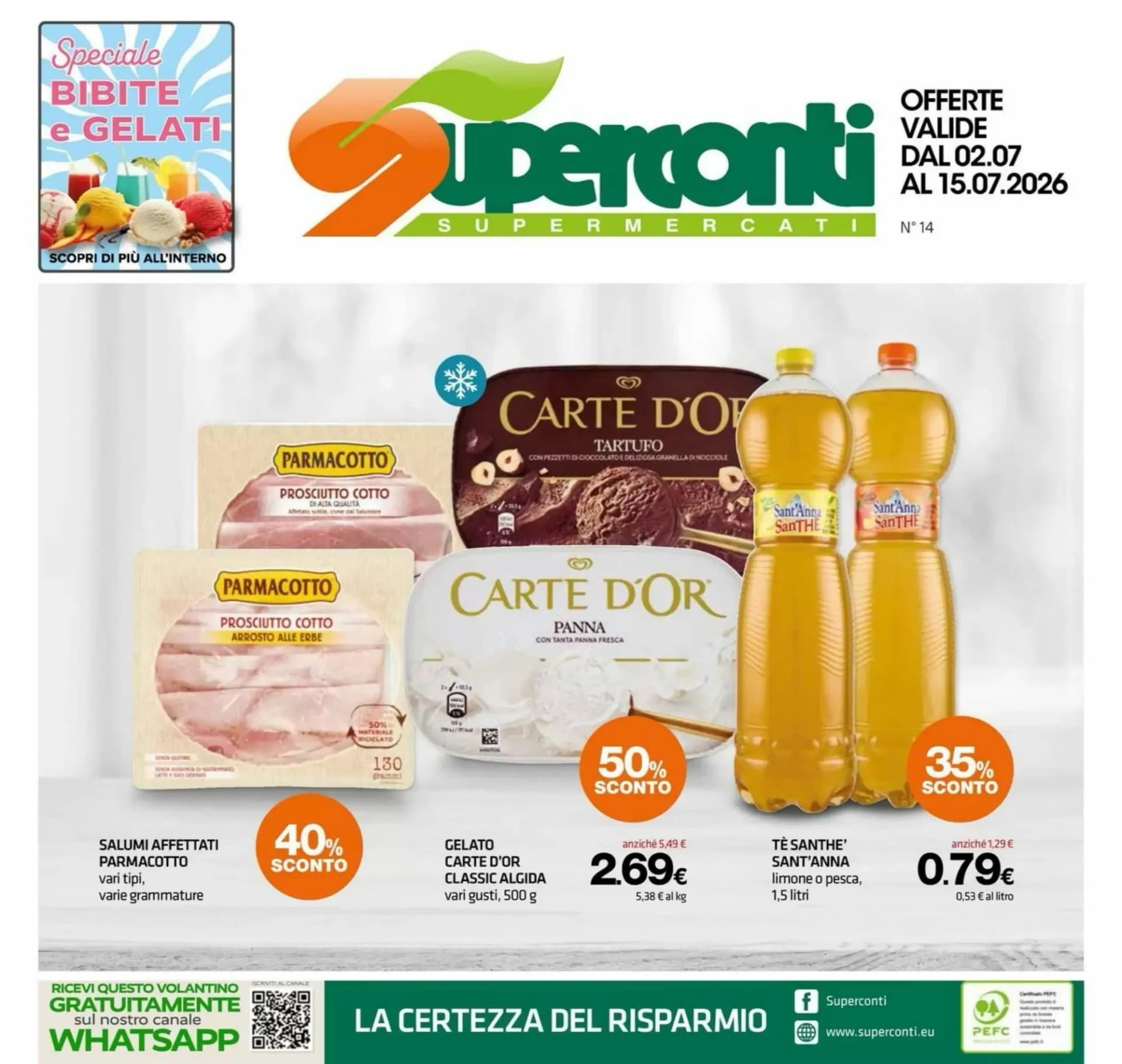 Pagina 1 - Anteprima Volantino Grandi Magazzini Superconti: Offerte valide dal 2 al 15 Luglio 2026