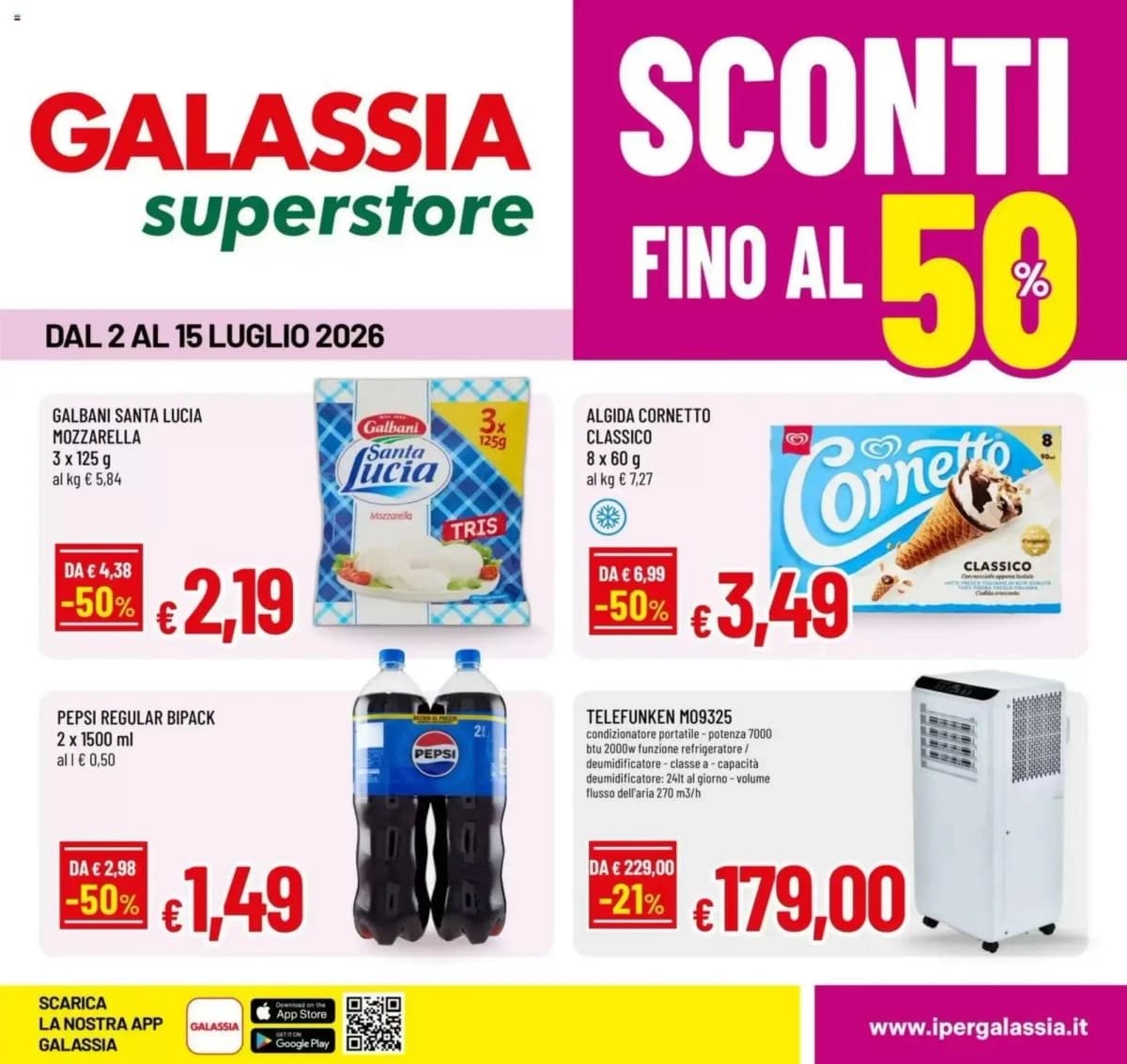 Copertina volantino Galassia