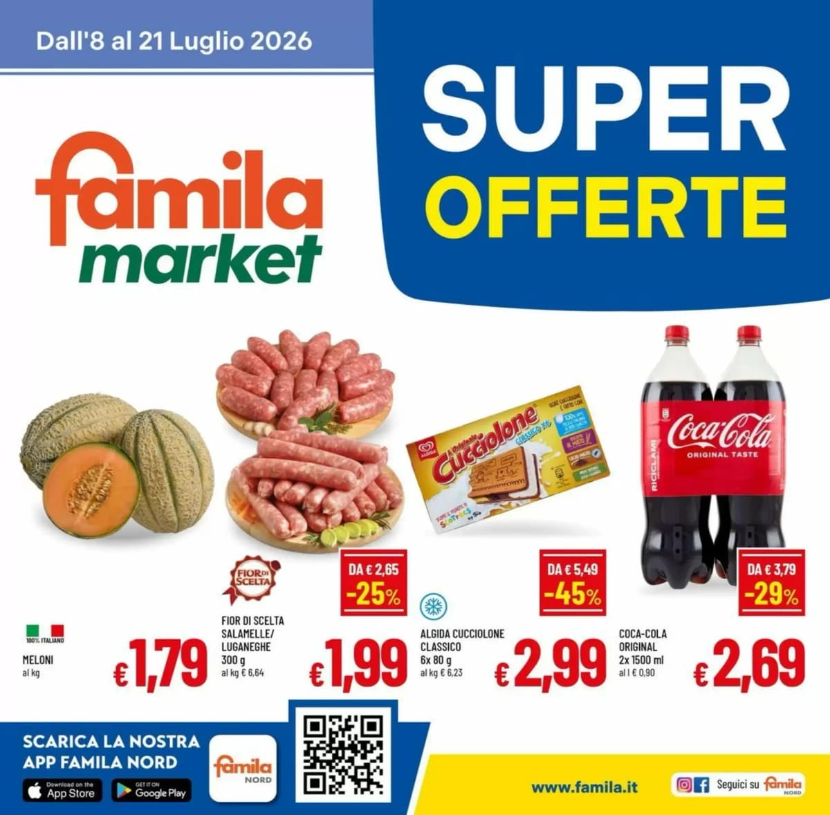 Copertina volantino Famila Market