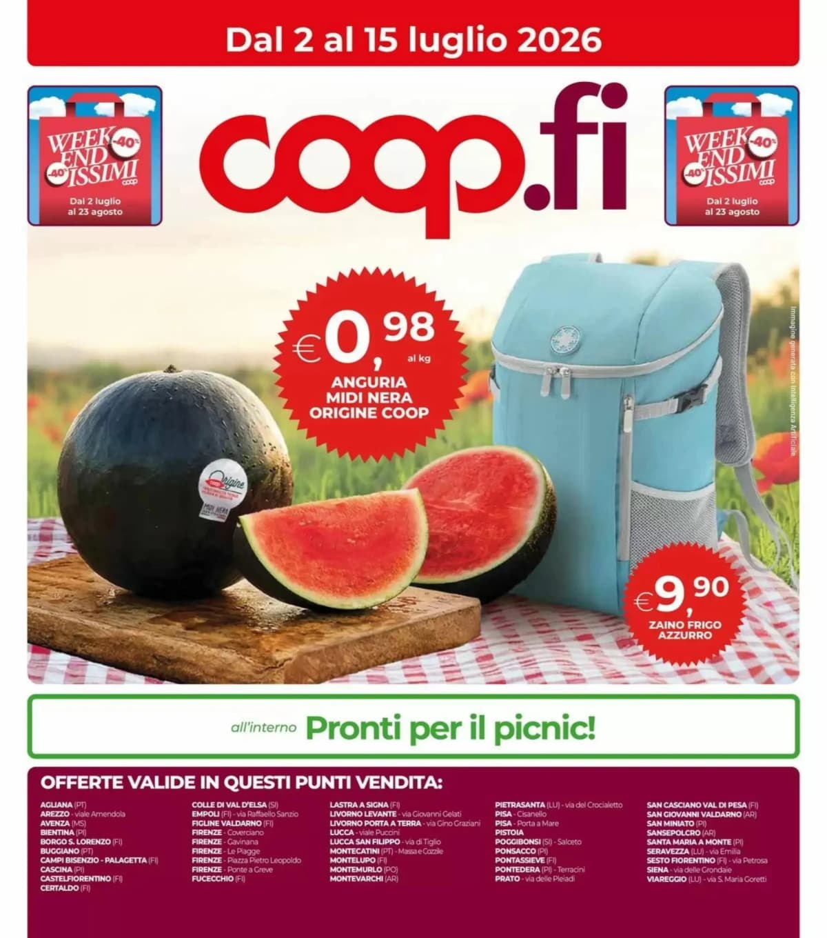 Copertina volantino Unicoop