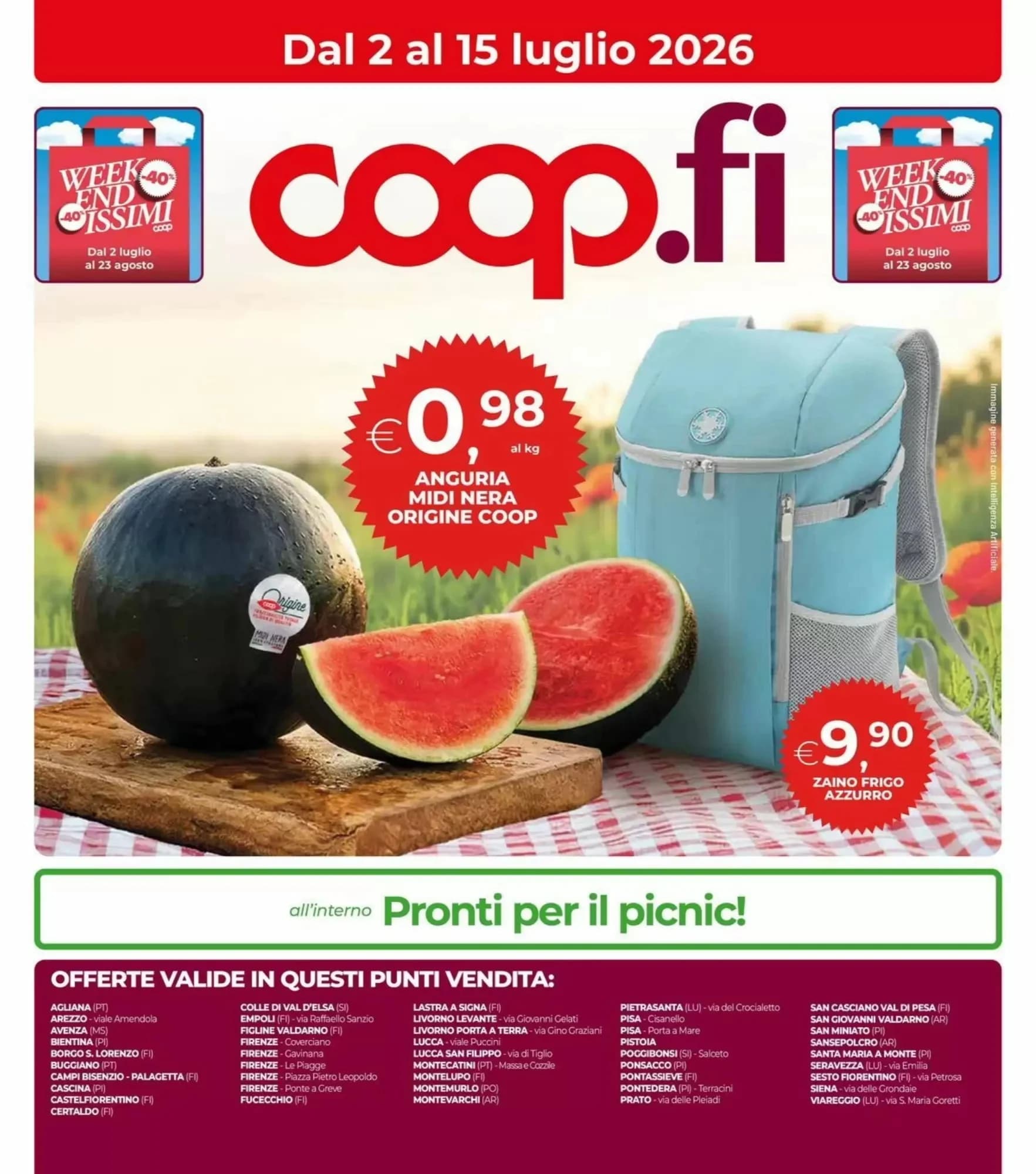 Pagina 1 - Anteprima Volantino Coop Firenze: Offerte valide dal 2 al 15 Luglio 2026